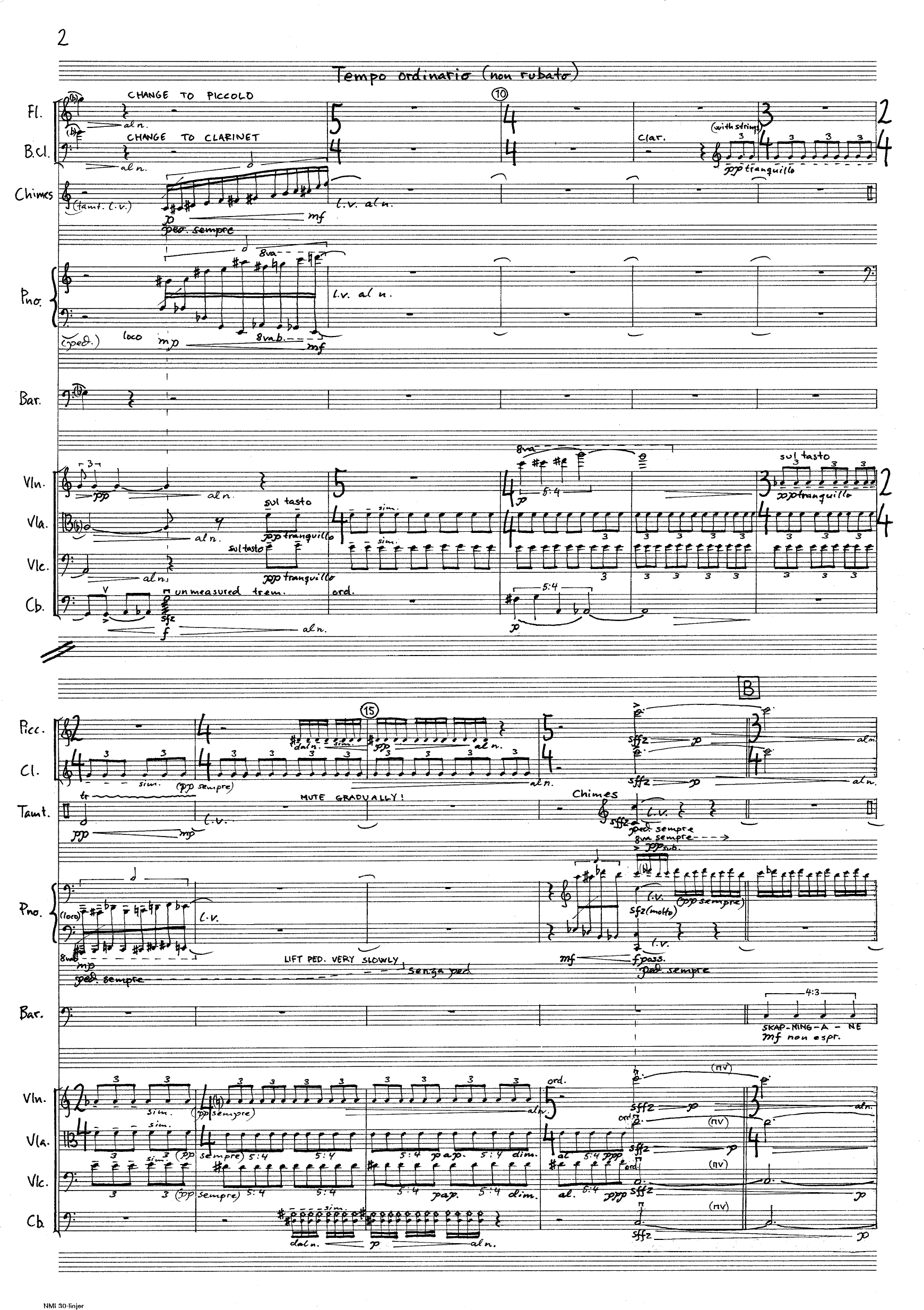Ei skapingssoge - For chamber orchestra with soprano and baritone soloists - Bilde 4