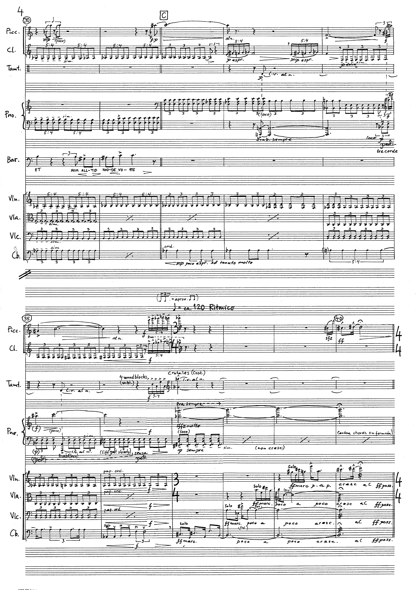 Ei skapingssoge - For chamber orchestra with soprano and baritone soloists - Bilde 6