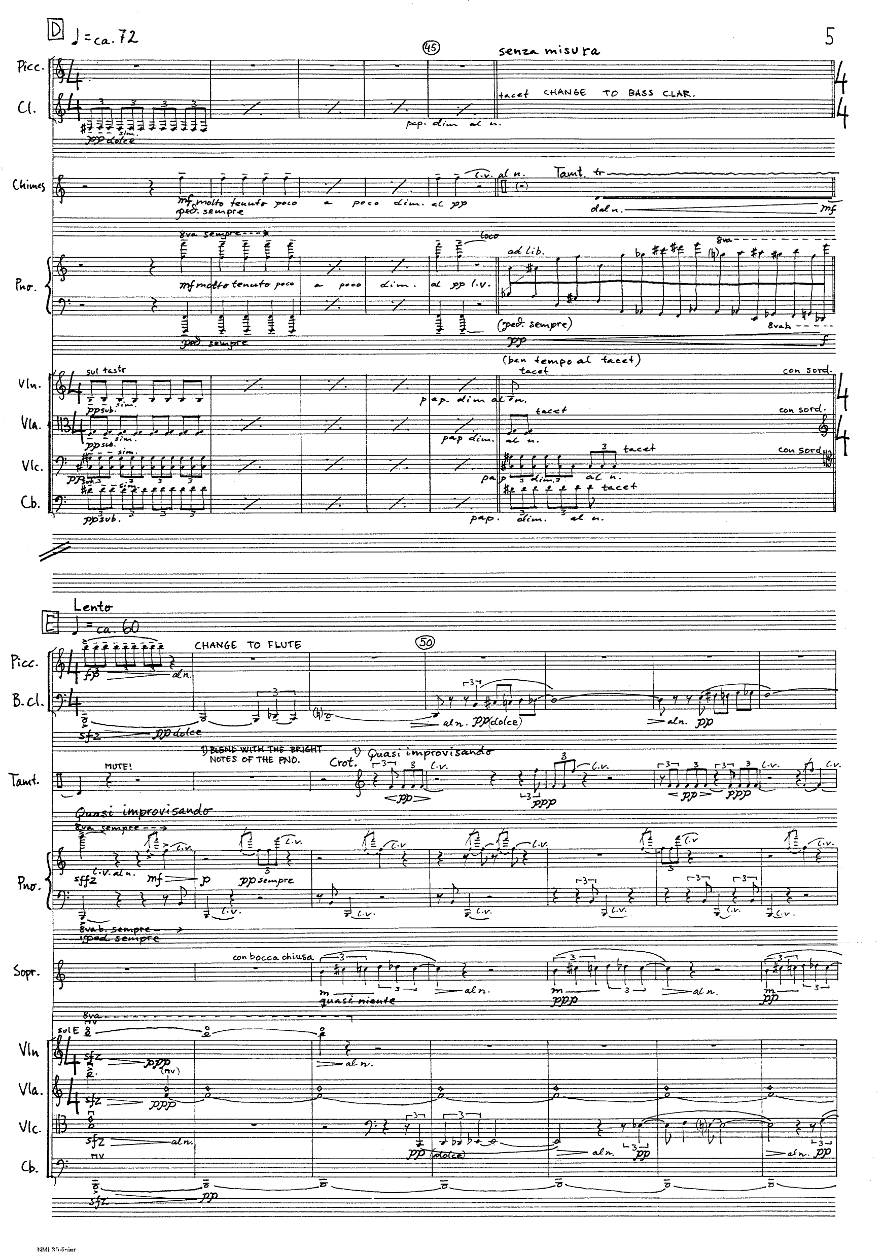 Ei skapingssoge - For chamber orchestra with soprano and baritone soloists - Bilde 7