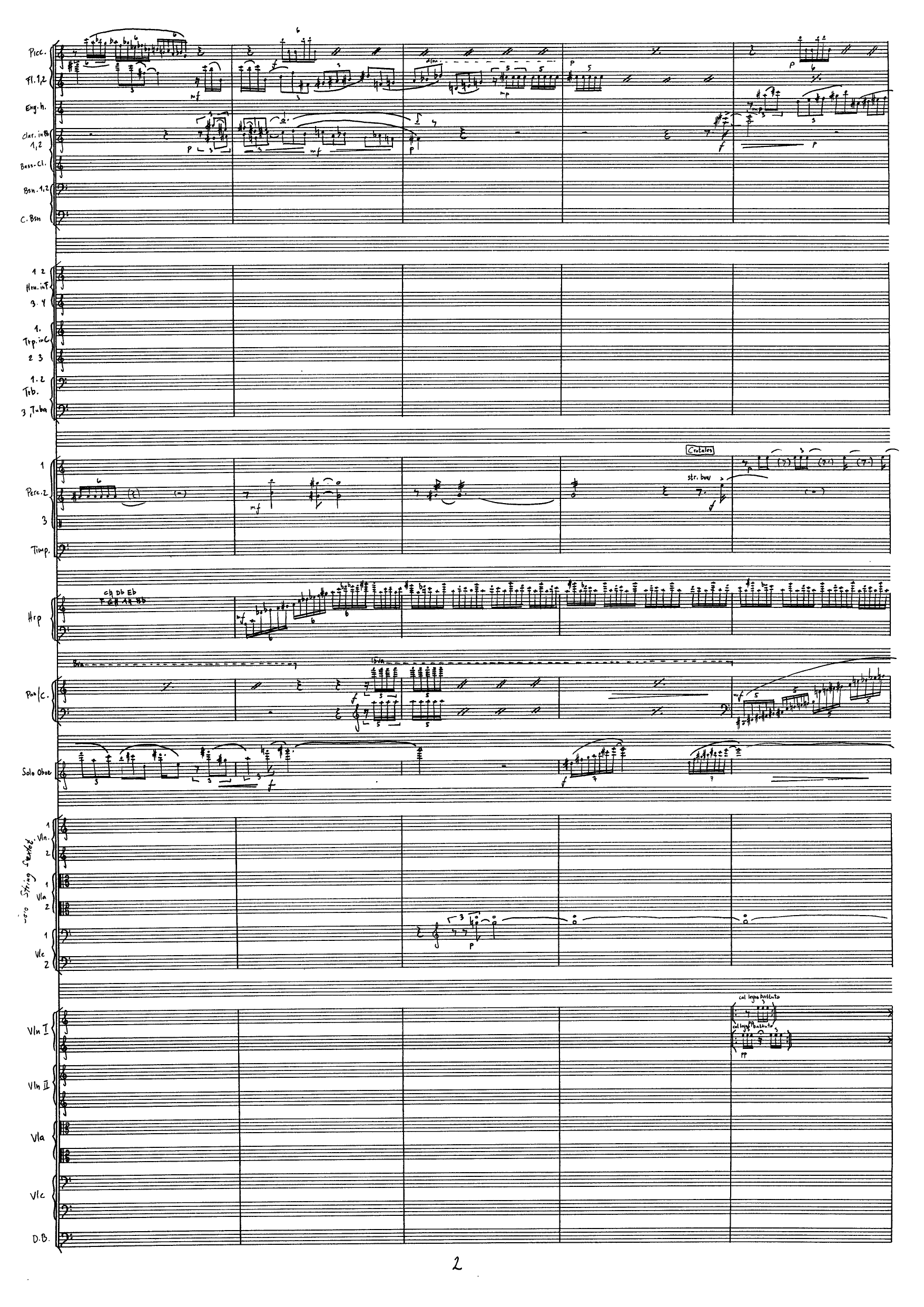 Concerto for Oboe and Orchestra - With Obligato String Sextet - Image 4