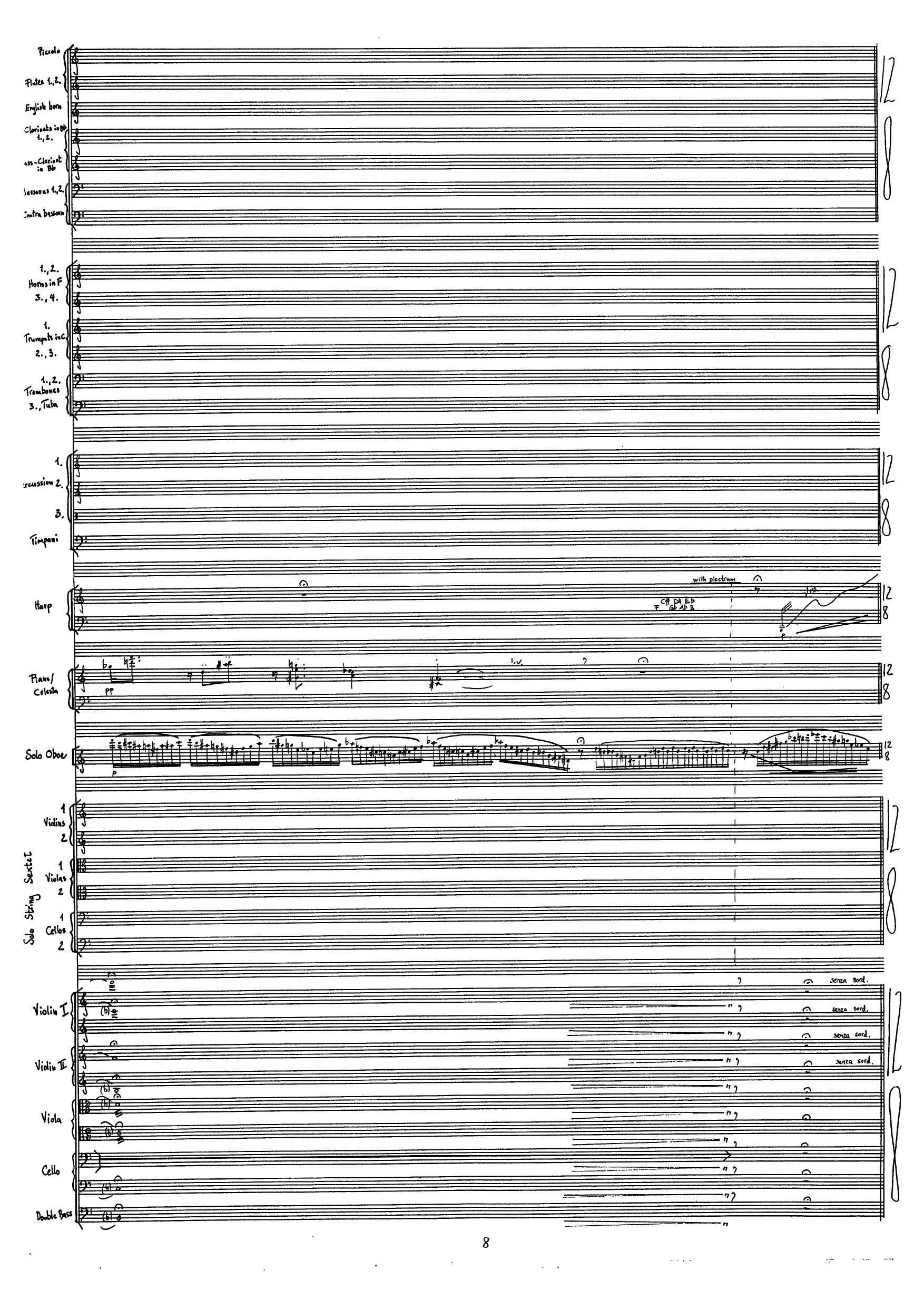 Concerto for Oboe and Orchestra - With Obligato String Sextet - Image 10