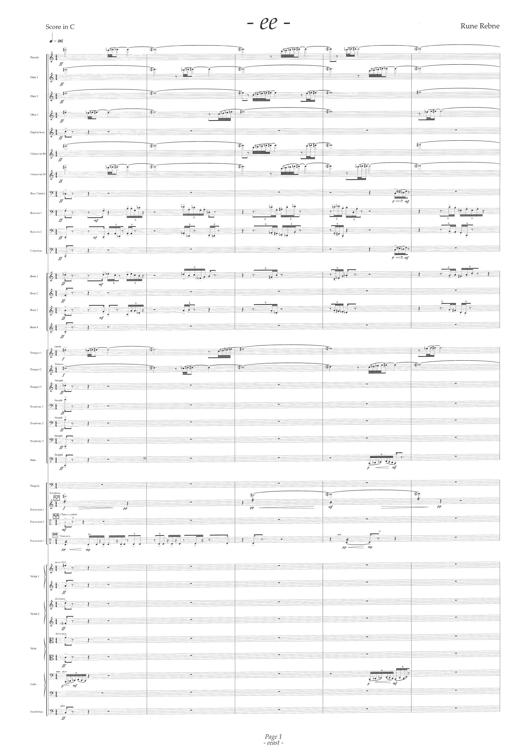 Eeast - For Symphony Orchestra - Bilde 5