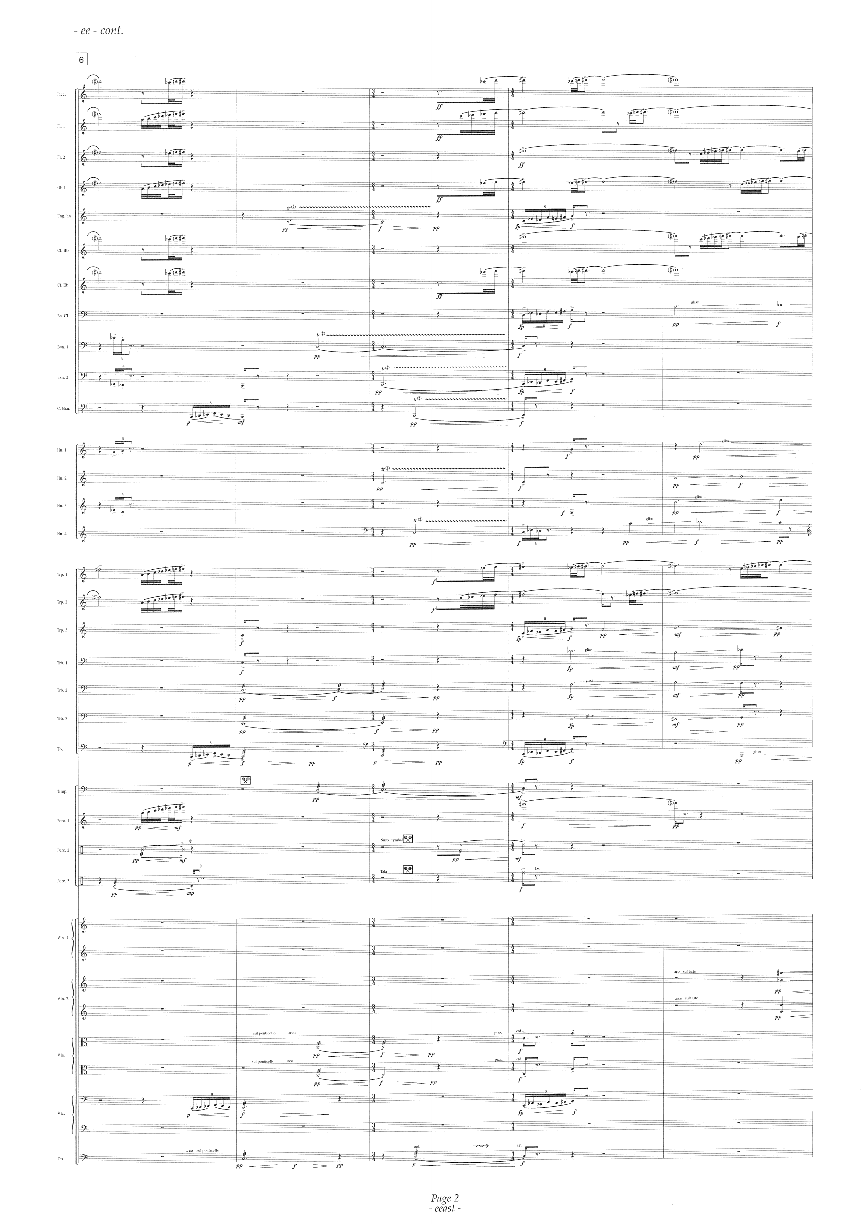 Eeast - For Symphony Orchestra - Bilde 6