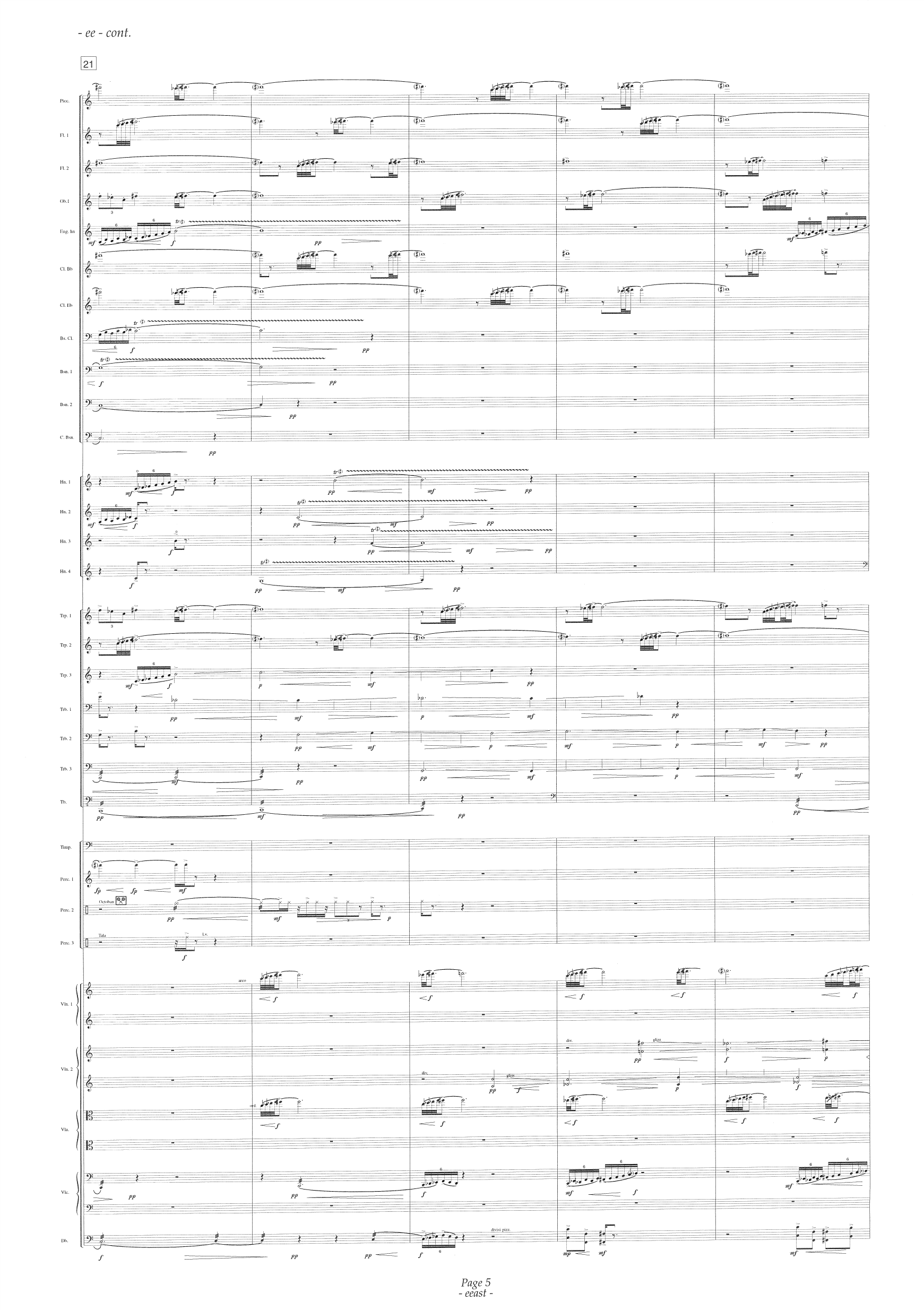 Eeast - For Symphony Orchestra - Bilde 9