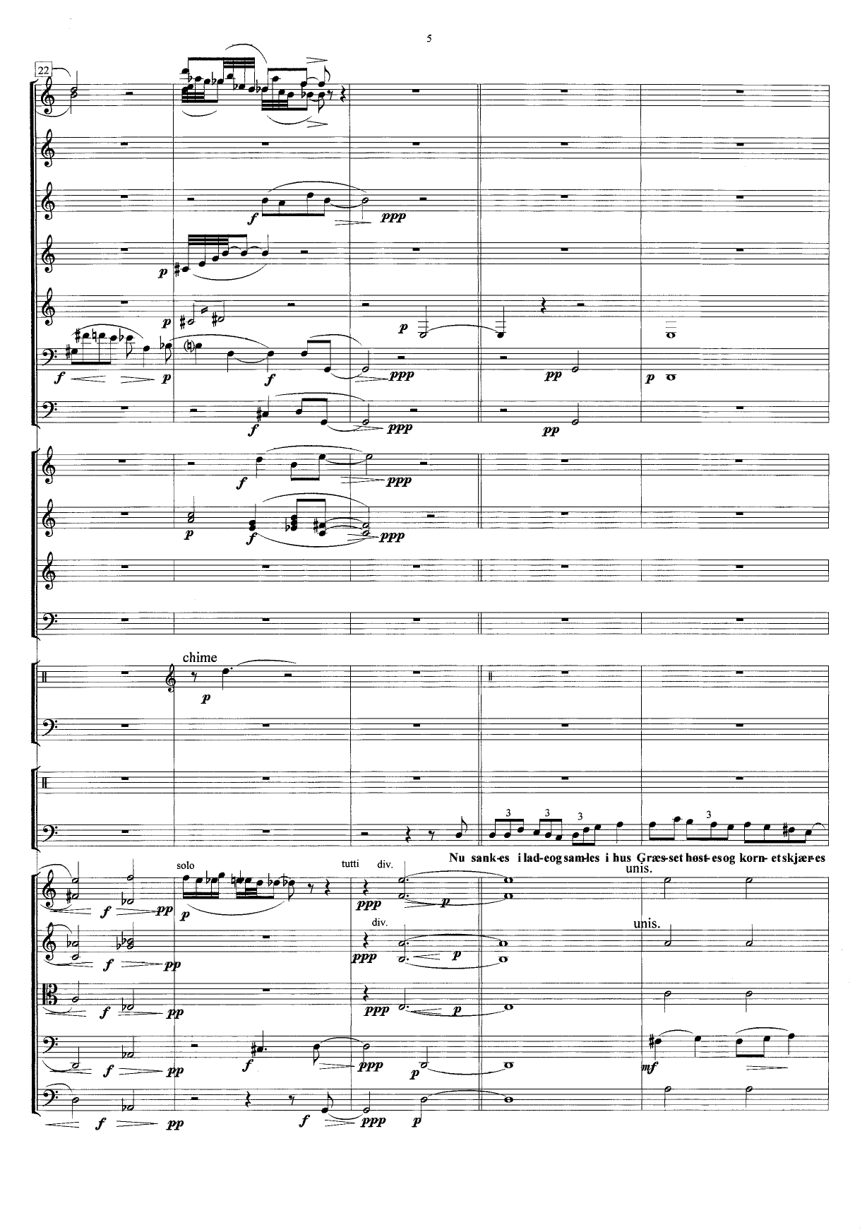 Musikk til Feberdigte av Knut Hamsun - Versjon for orkester, resitatør og vokalsolist - Image 5