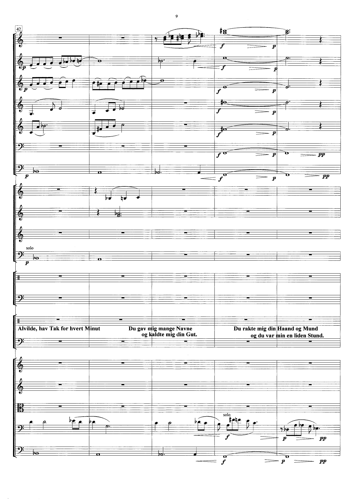 Musikk til Feberdigte av Knut Hamsun - Versjon for orkester, resitatør og vokalsolist - Image 9