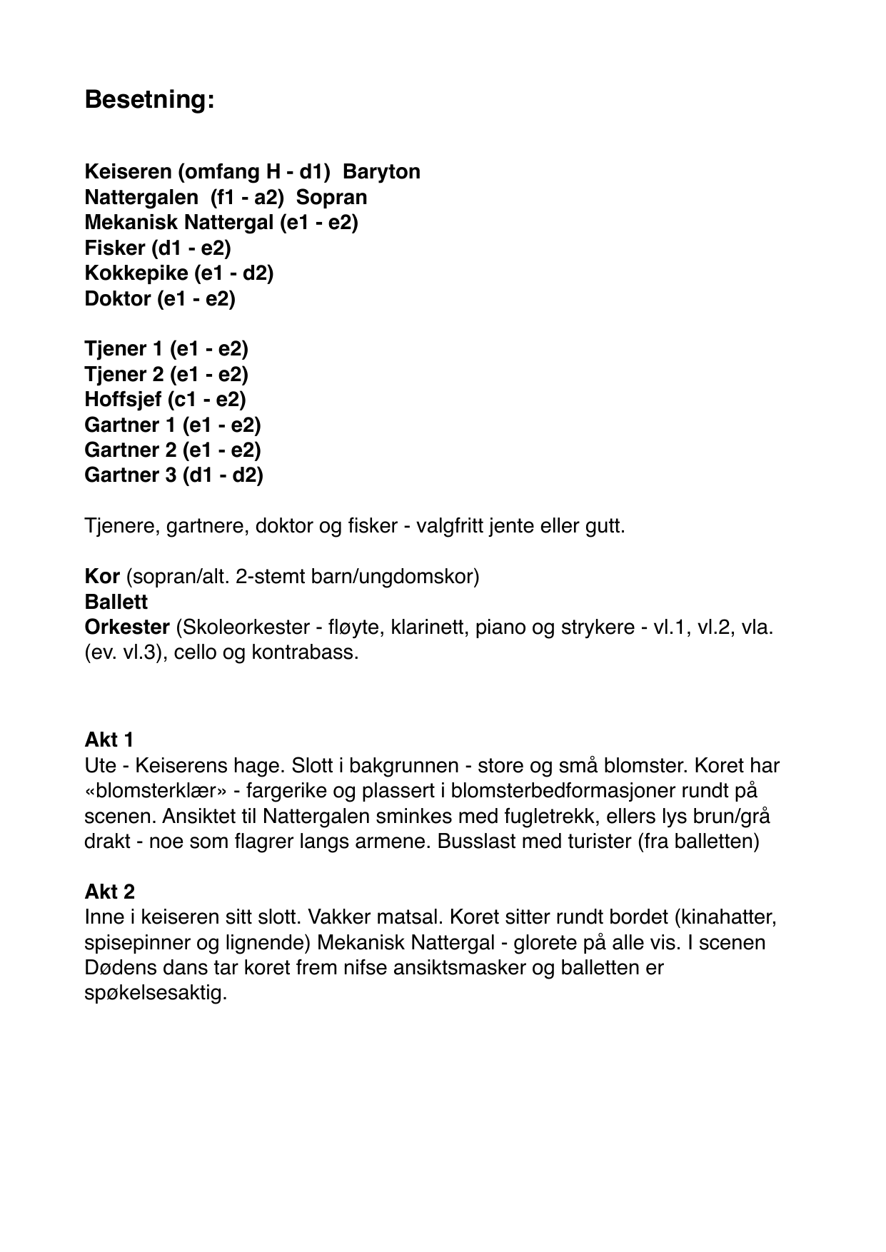 Keiseren og nattergalen - Opera i 2 akter - Image 3