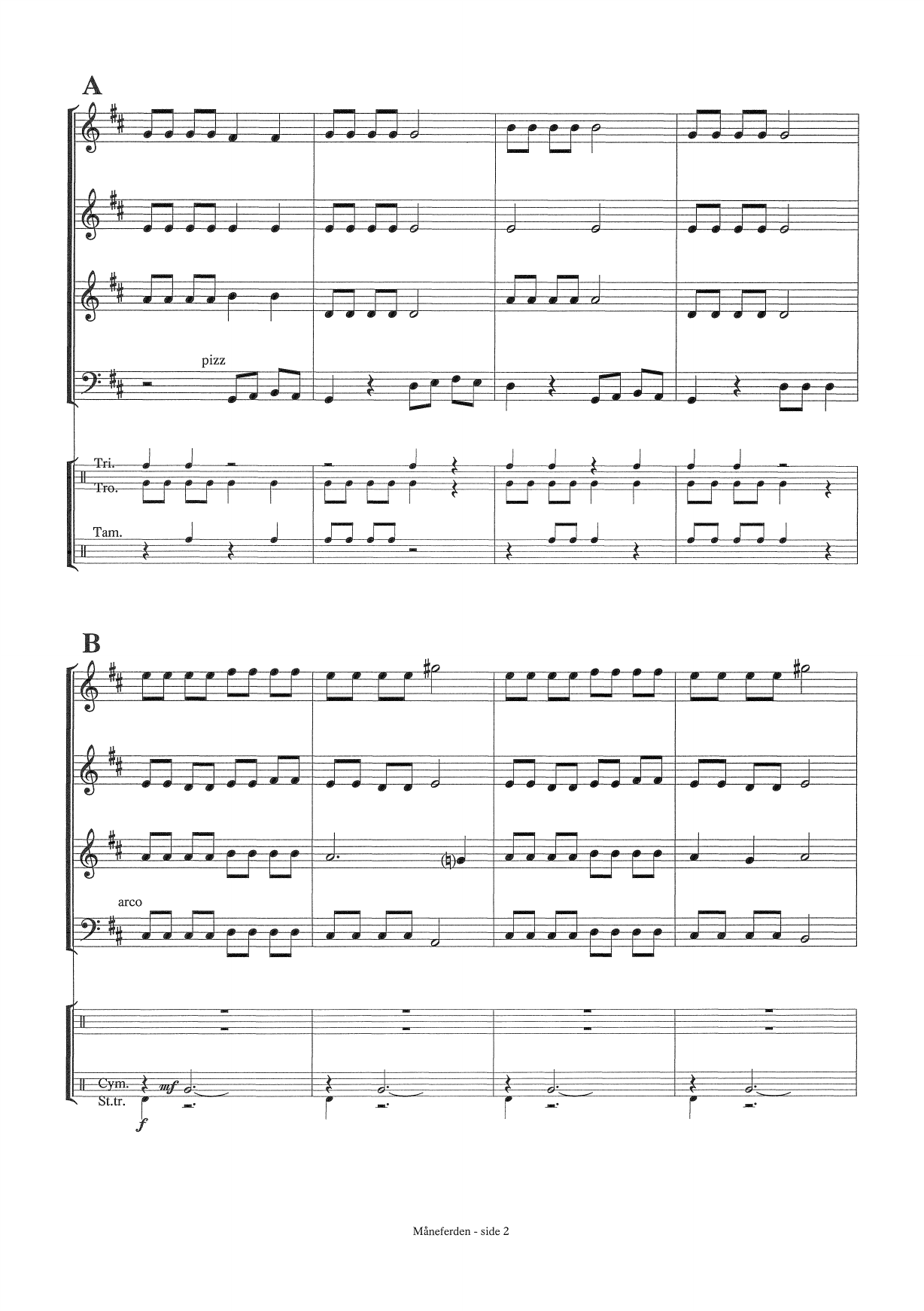Måneferden - For strykeorkester og slagverk - Bilde 4