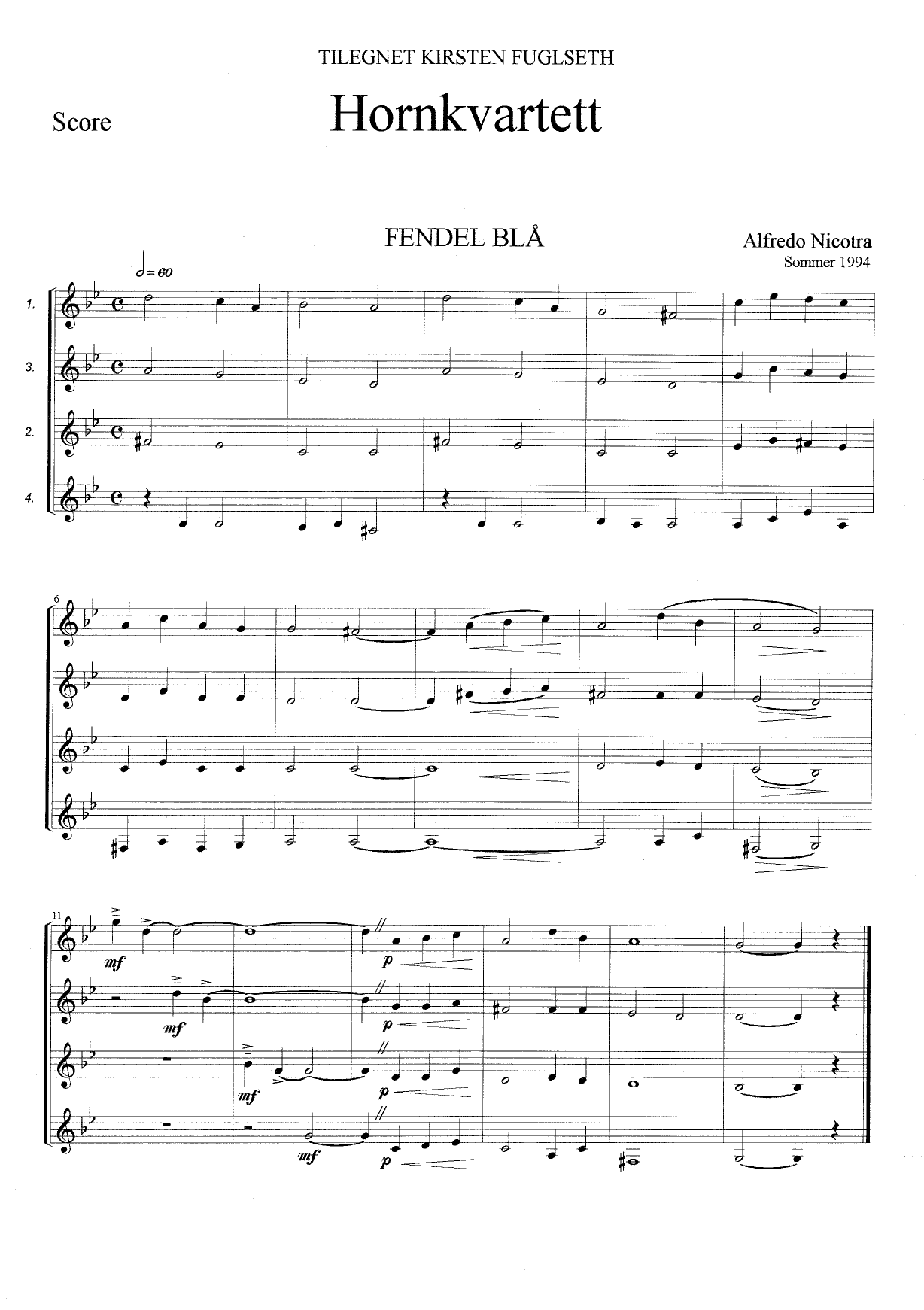 French Horn Quartet