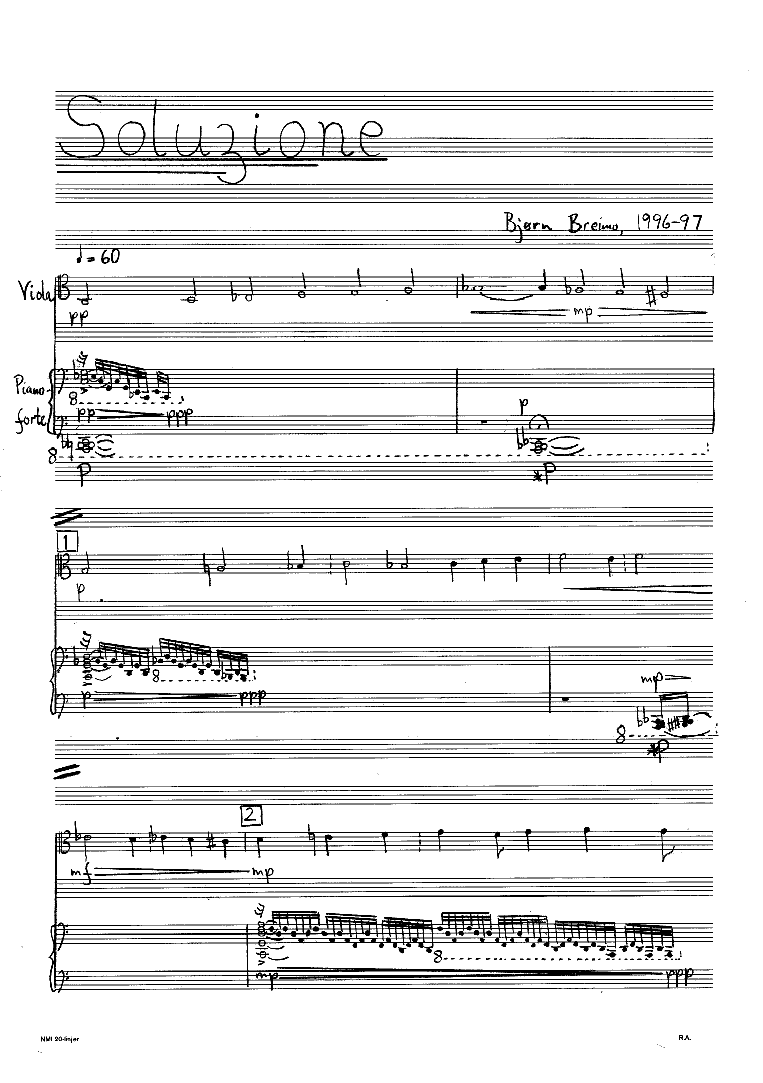 Soluzione - Per Viola e Pianoforte - Image 3