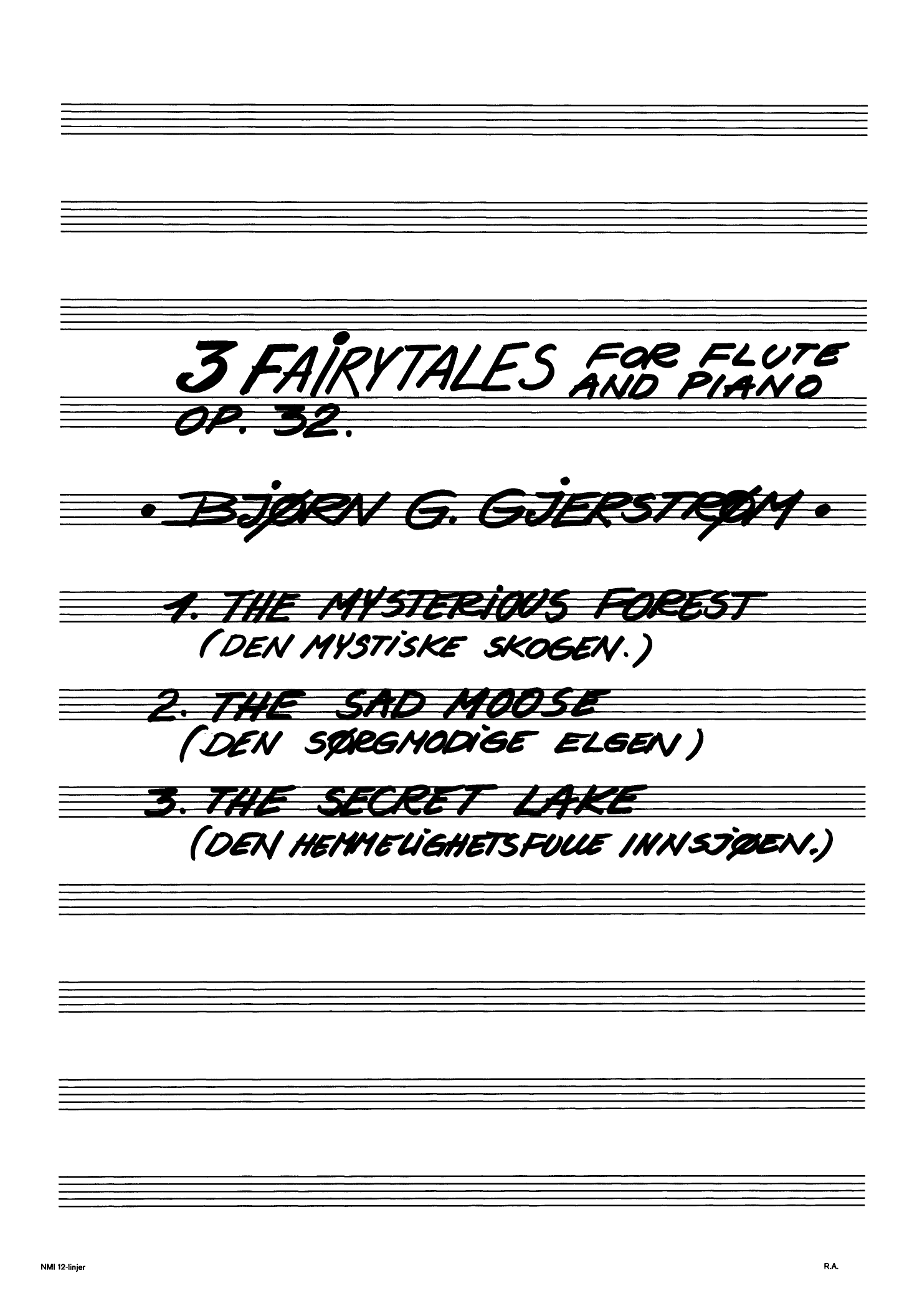 3 Fairytales for Flute and Piano, Op. 32