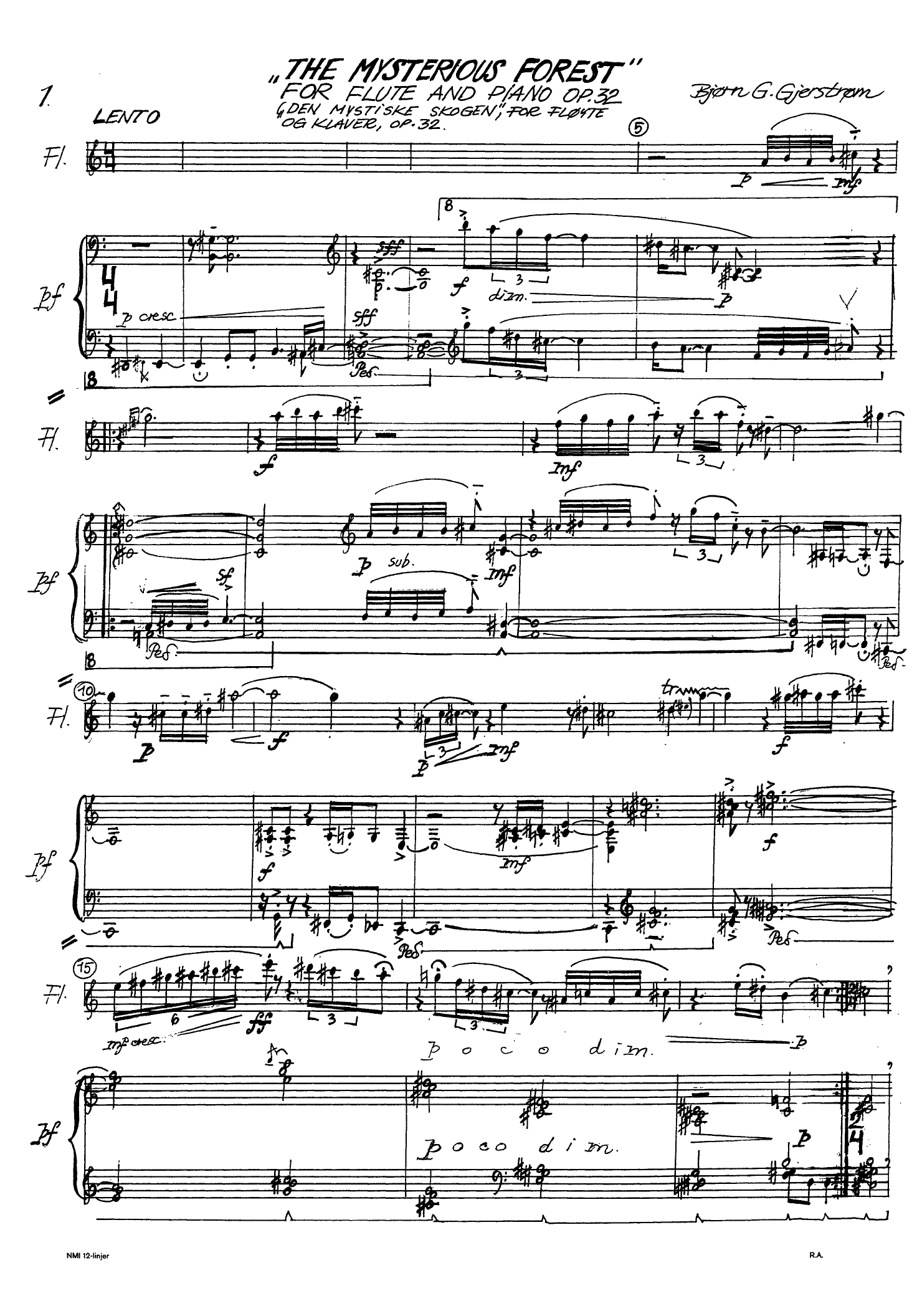3 Fairytales for Flute and Piano, Op. 32 - Bilde 3