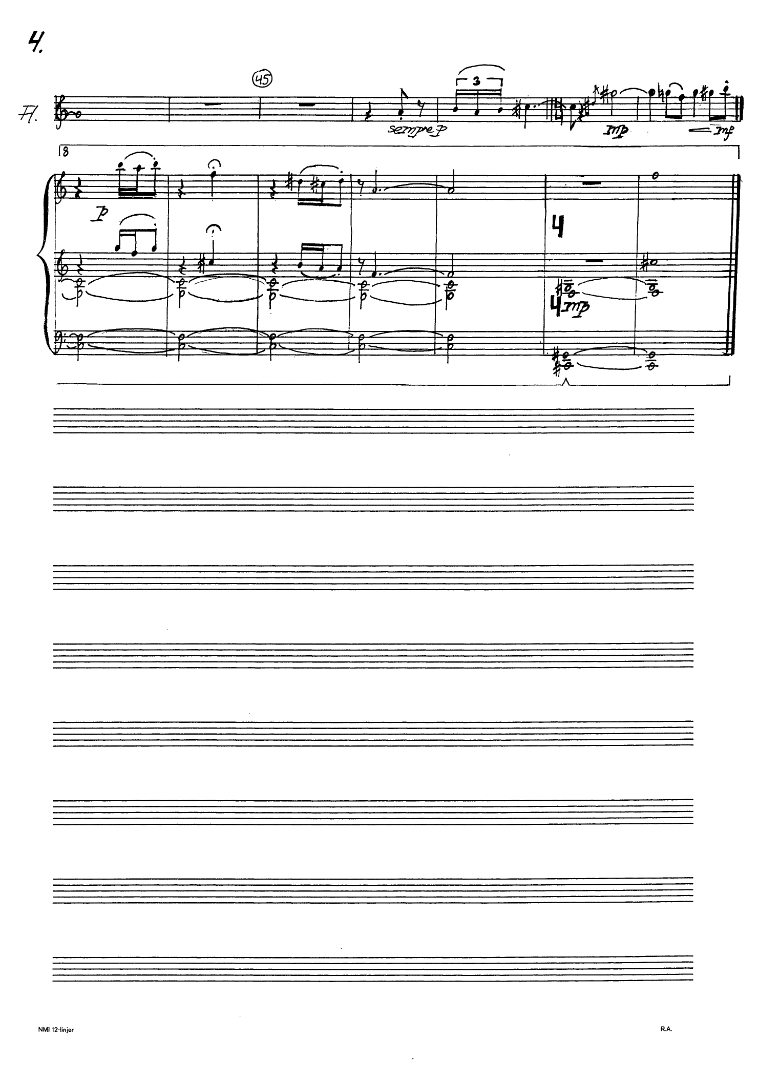 3 Fairytales for Flute and Piano, Op. 32 - Bilde 6