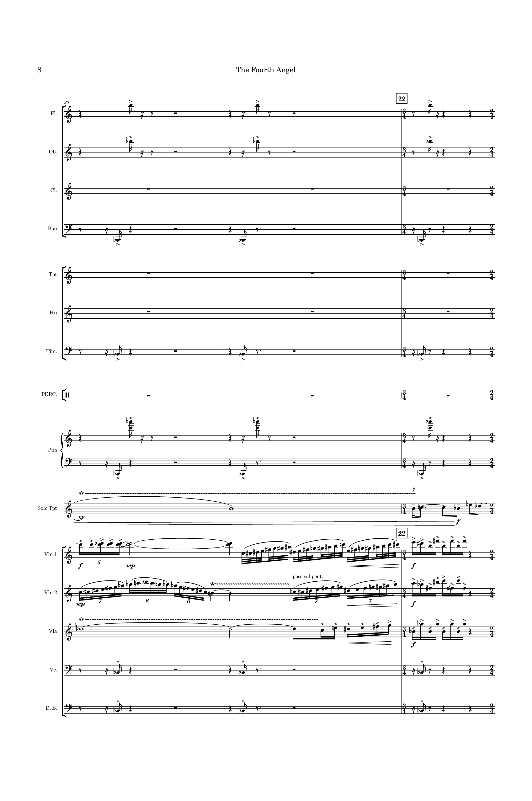 The Fourth Angel - For Trumpet and Sinfonietta - Bilde 8