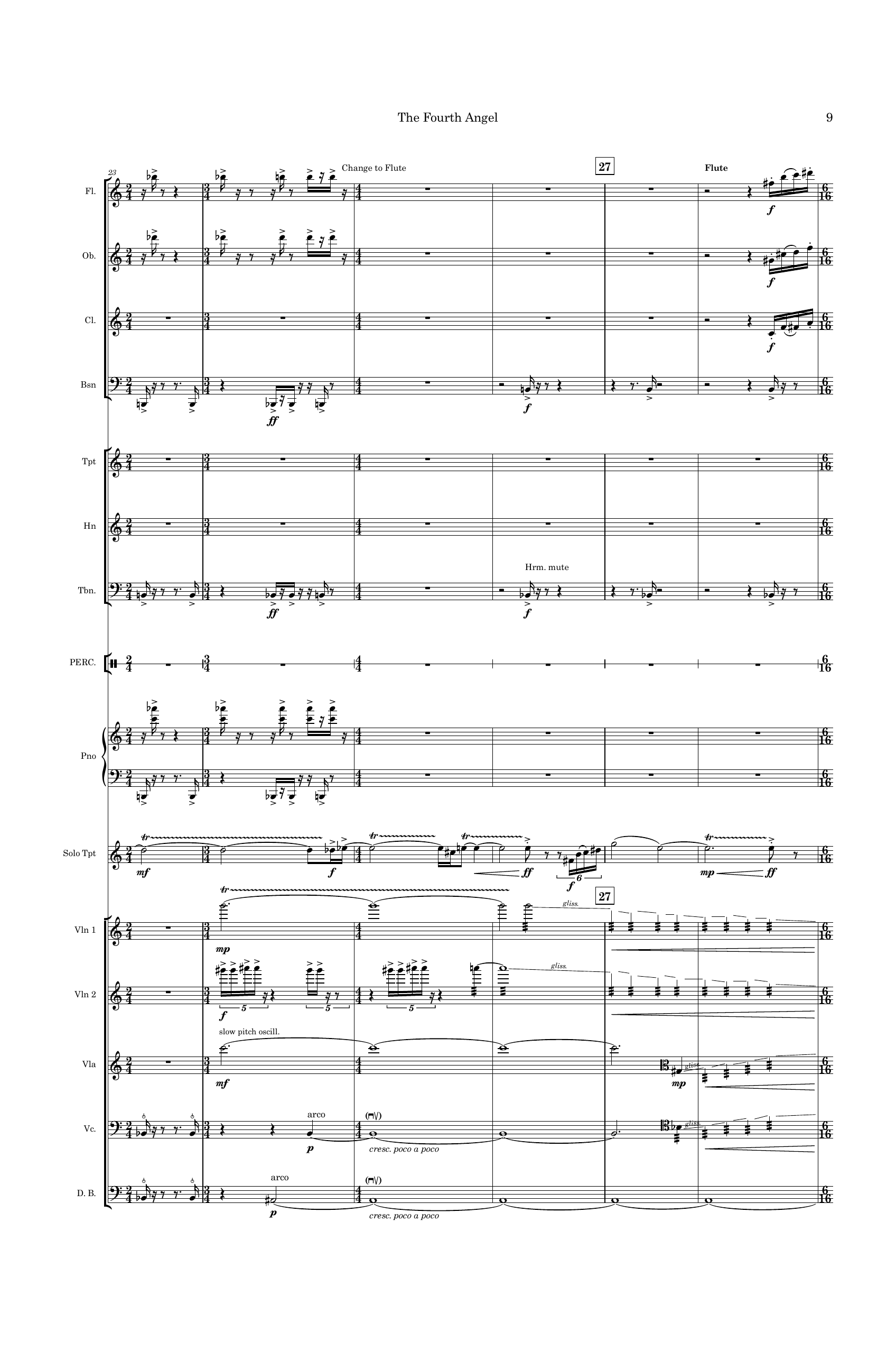 The Fourth Angel - For Trumpet and Sinfonietta - Bilde 9