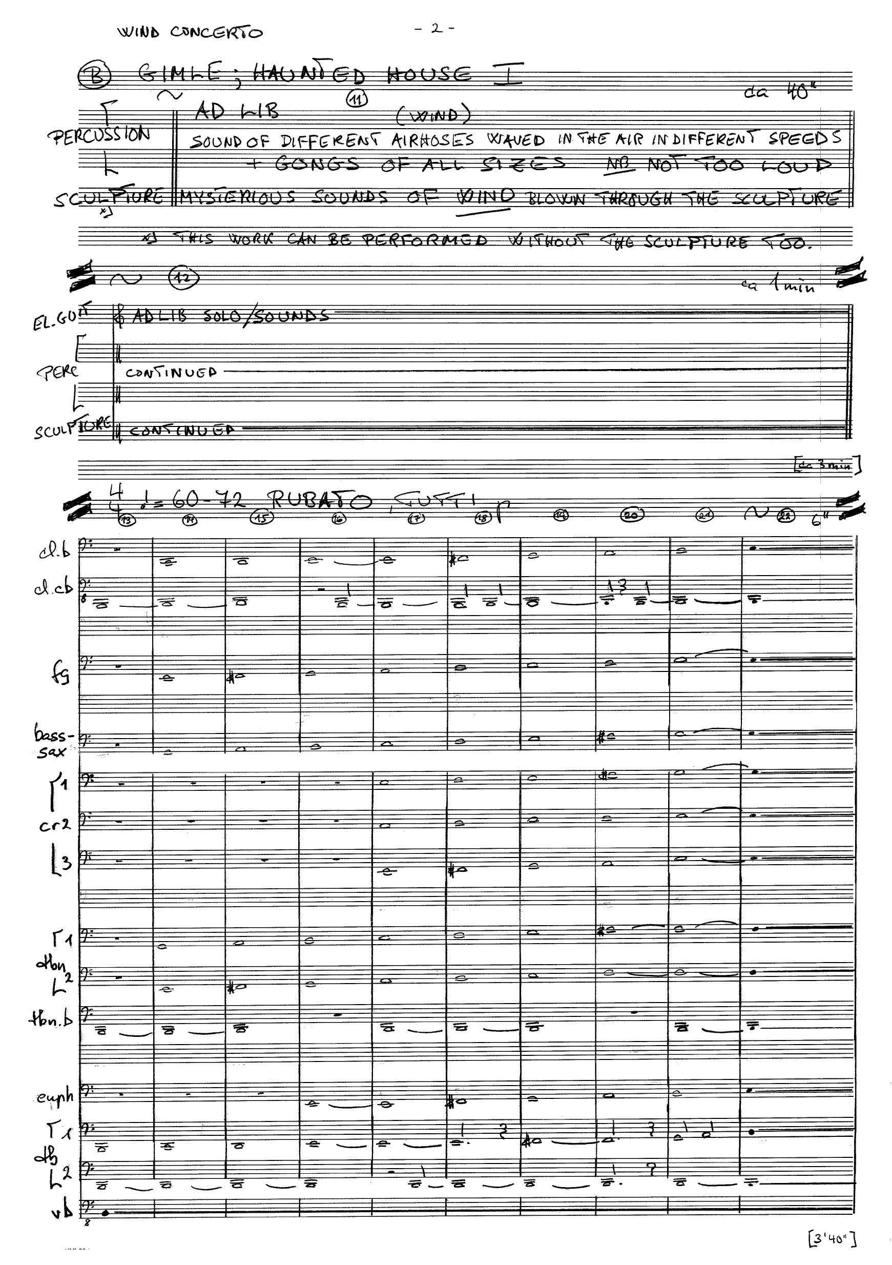 Wind Concerto for Electric Guitar, Electric Bass/Contrabass, Drums/Percussion, Sculpture and Wind Orchestra, Op. 69 - Bilde 4