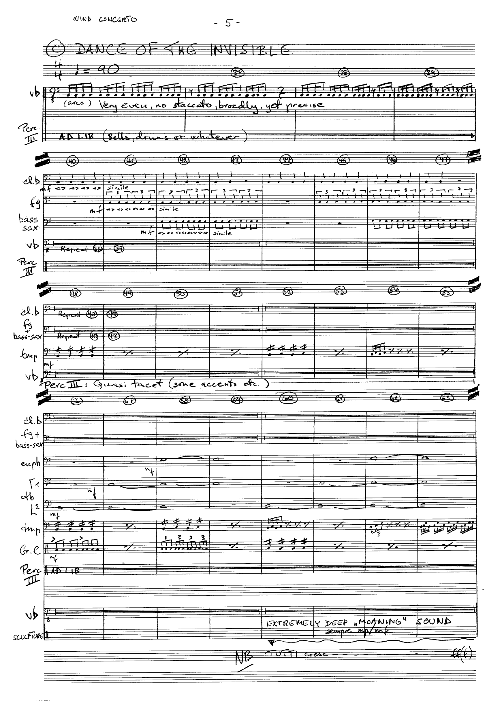Wind Concerto for Electric Guitar, Electric Bass/Contrabass, Drums/Percussion, Sculpture and Wind Orchestra, Op. 69 - Bilde 7