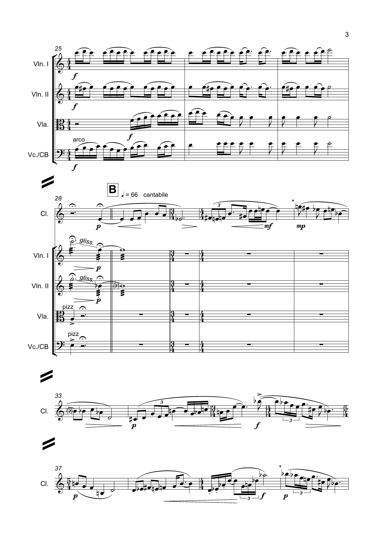Concertino for Clarinet and Strings - Image 7