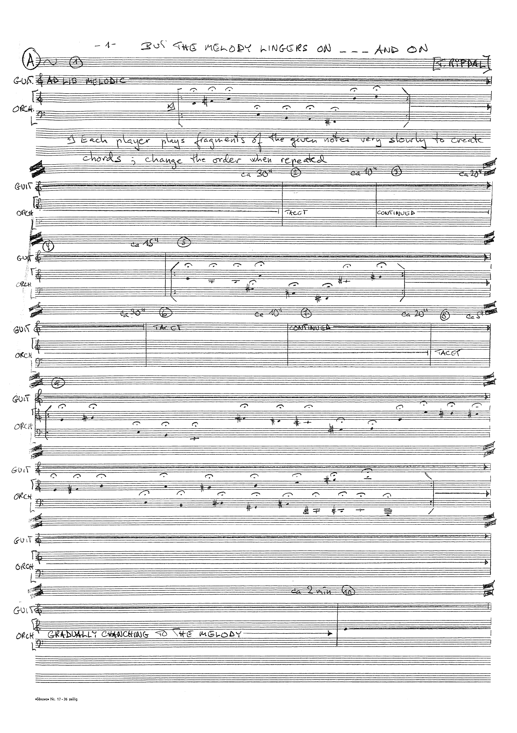 But The Melody Lingers on ...and on