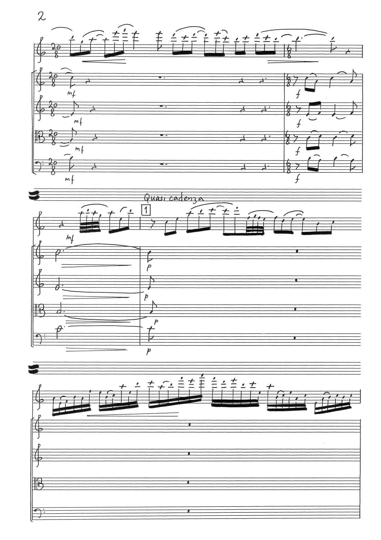 Antiphonae - For fløyte og strykekvartett, op. 119 - Bilde 4