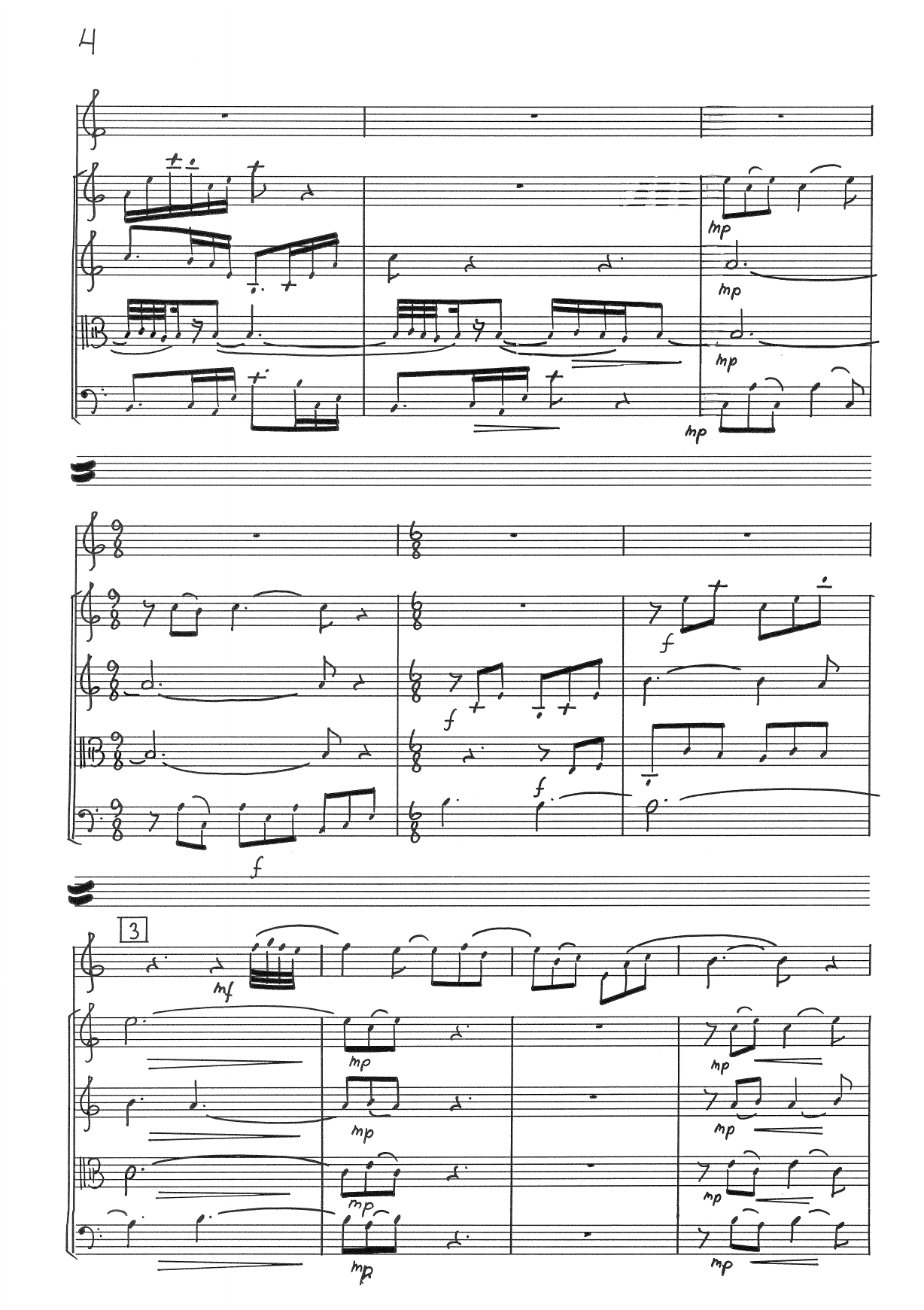 Antiphonae - For fløyte og strykekvartett, op. 119 - Bilde 6