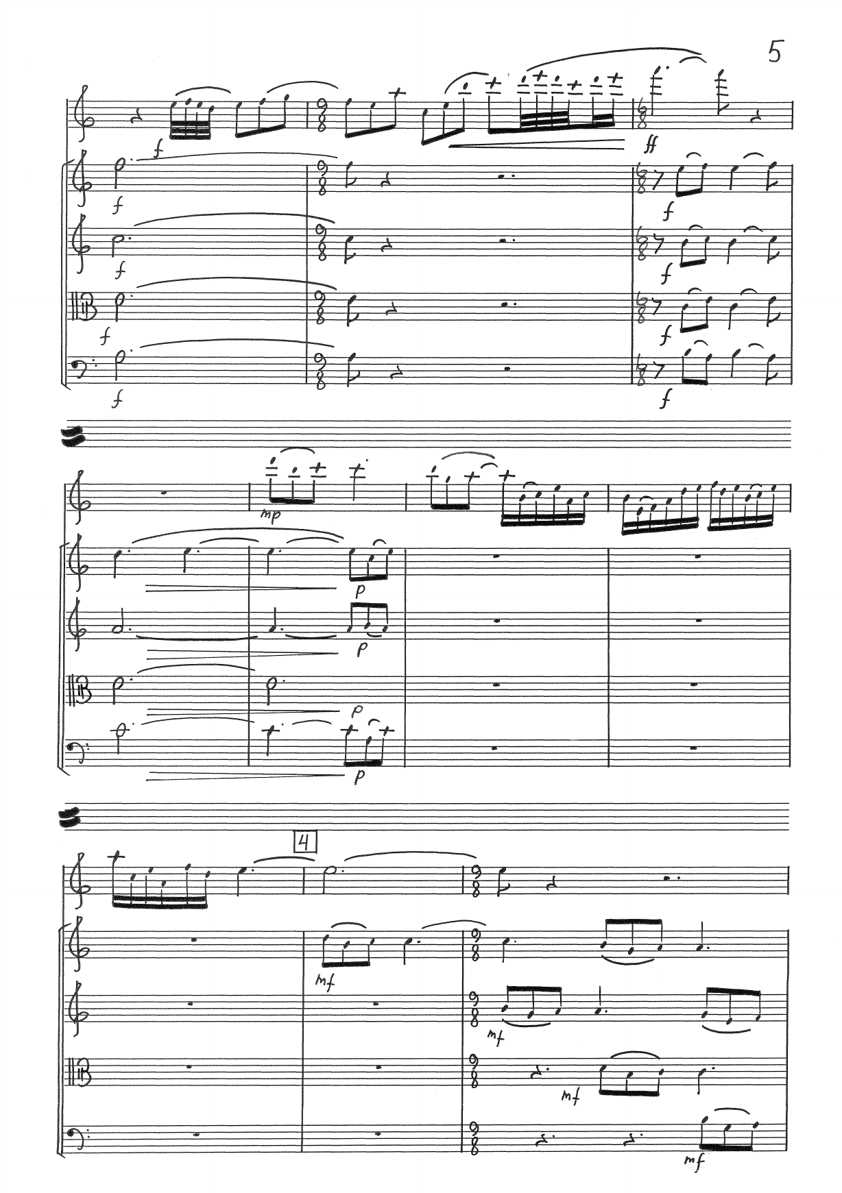 Antiphonae - For fløyte og strykekvartett, op. 119 - Bilde 7