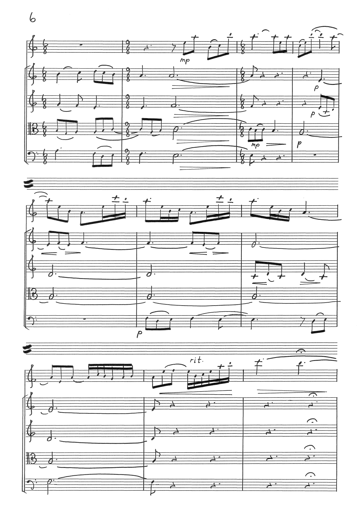 Antiphonae - For fløyte og strykekvartett, op. 119 - Bilde 8