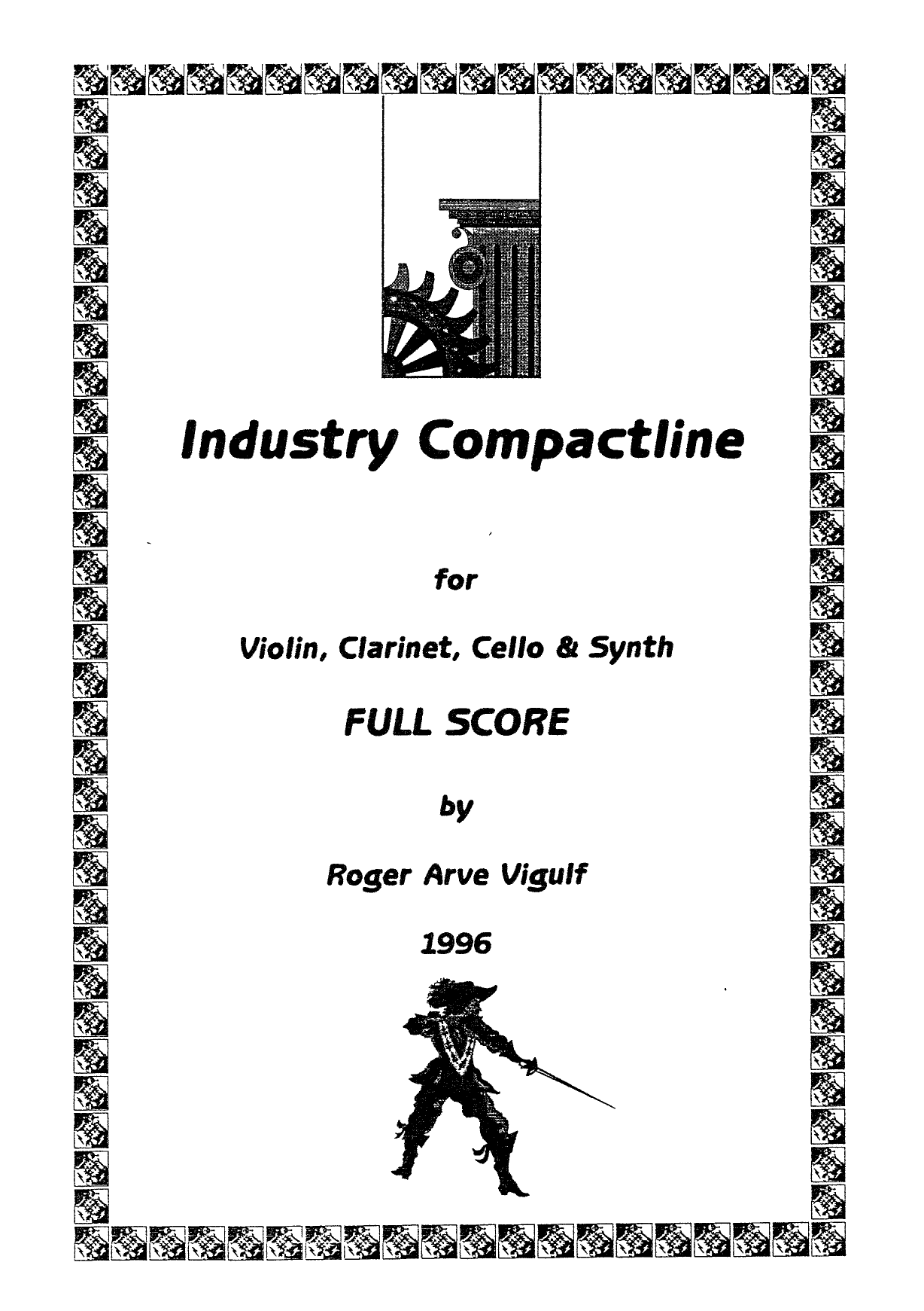 Industry Compactline - For Violin, Clarinet, Cello & Piano, Op. 2
