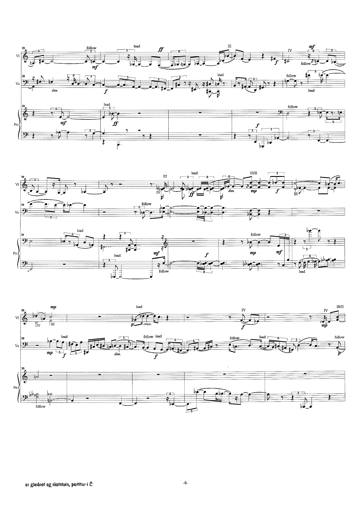from splintered glass and shattered stone : violin(special tuning), cello and piano - Image 5