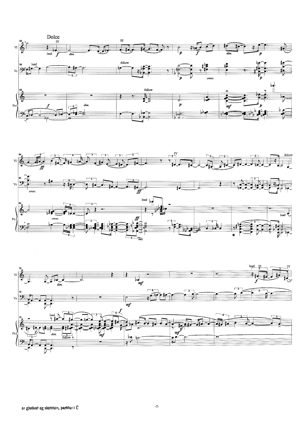 from splintered glass and shattered stone : violin(special tuning), cello and piano - Image 7