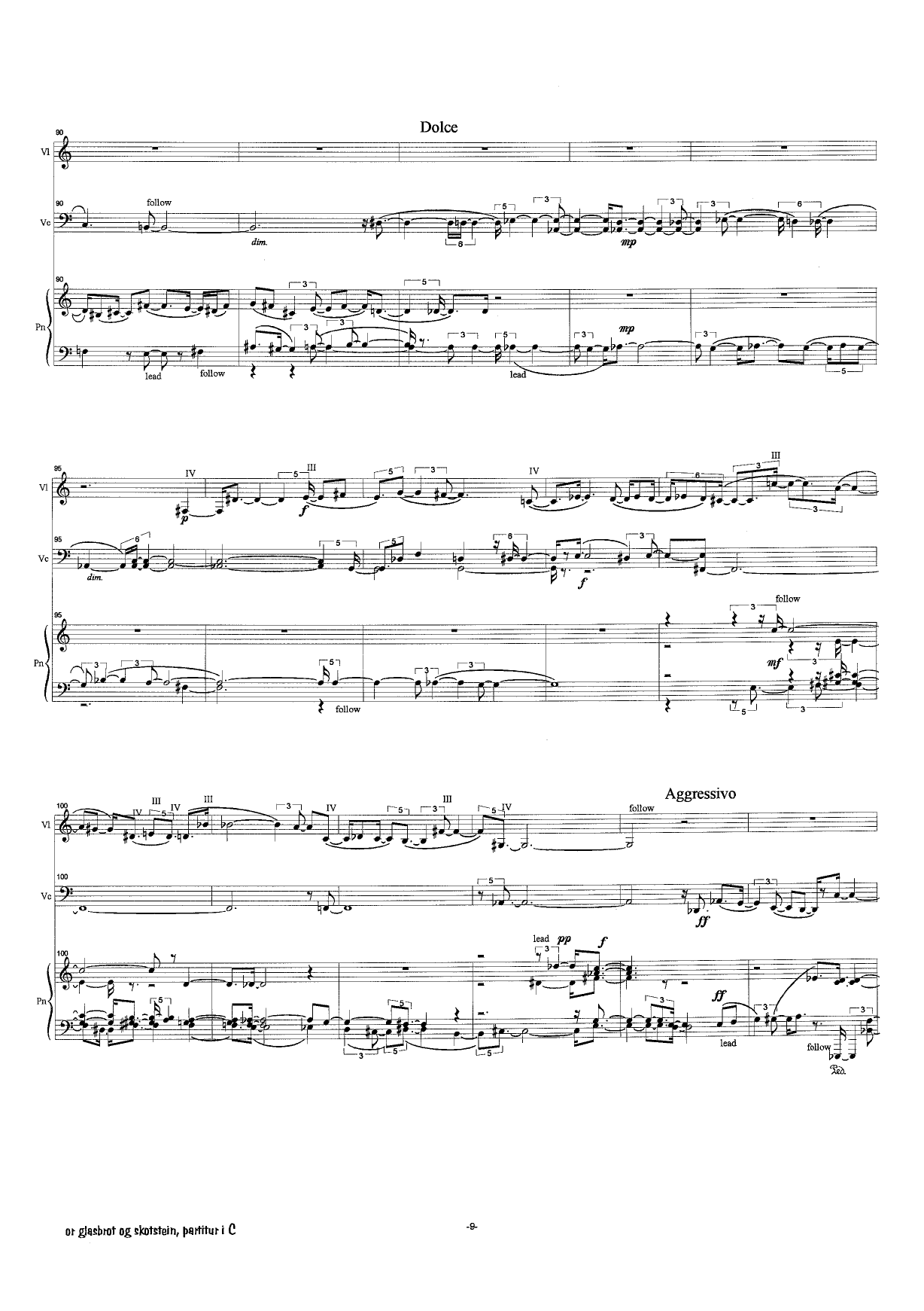 from splintered glass and shattered stone : violin(special tuning), cello and piano - Image 9