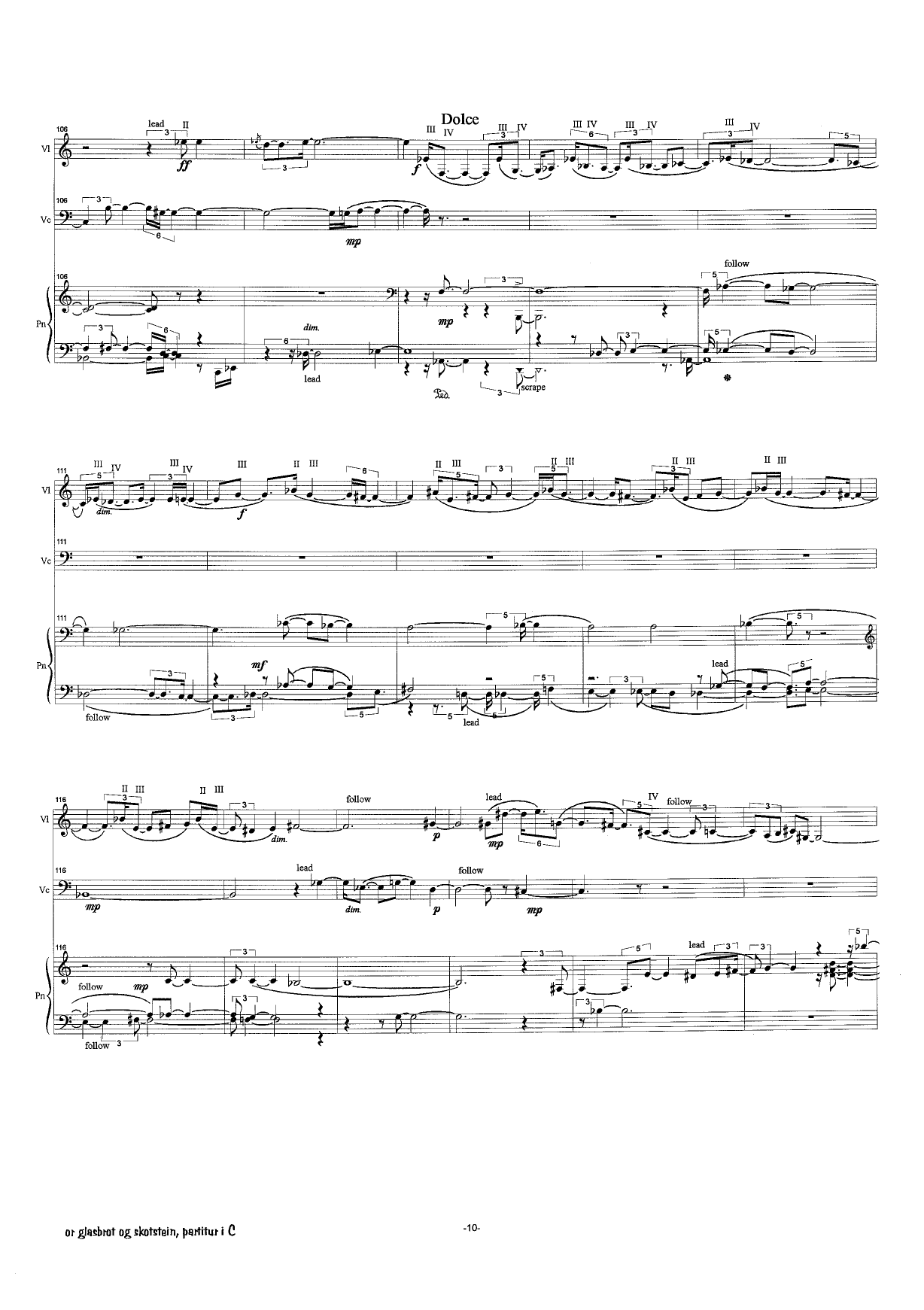 from splintered glass and shattered stone : violin(special tuning), cello and piano - Image 10
