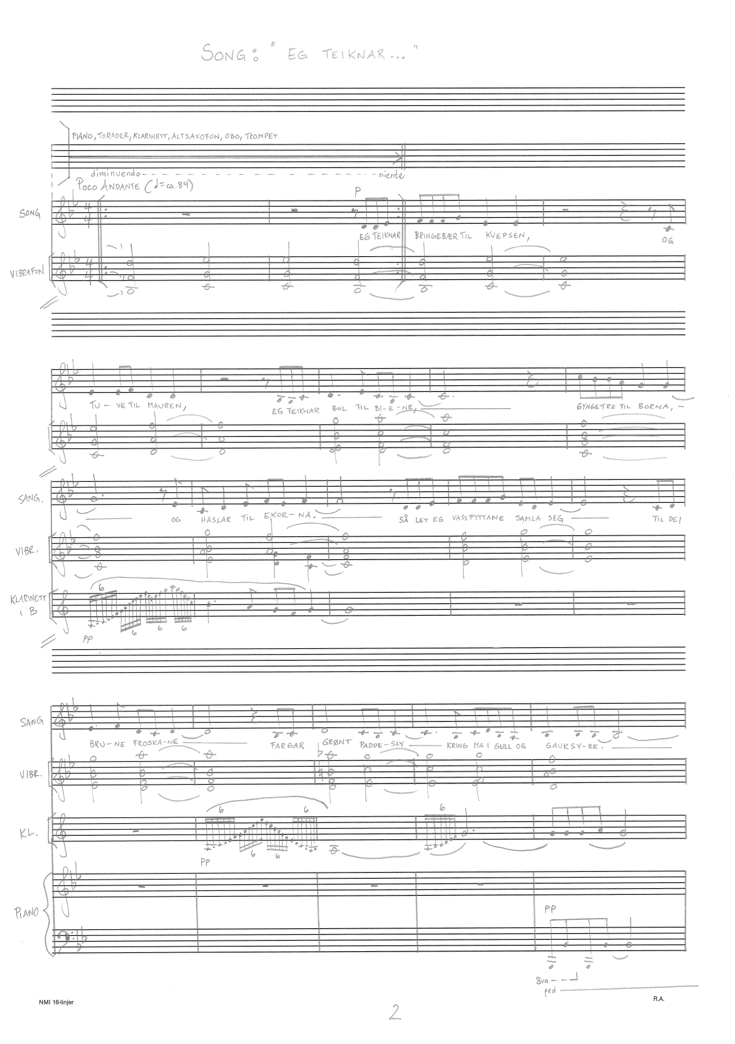 Heilt glad - Heilt trist - Ei musikalsk forteljing for skodespelar og sju musikarar - Bilde 4