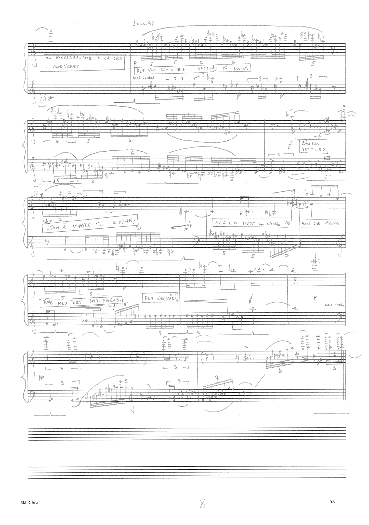 Heilt glad - Heilt trist - Ei musikalsk forteljing for skodespelar og sju musikarar - Bilde 10