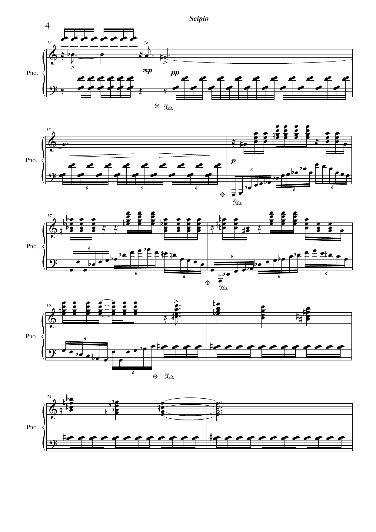 Blomar, mord og måne - Suite for solo klaver inspirert av Albert Camus' "Caligula" - Bilde 4
