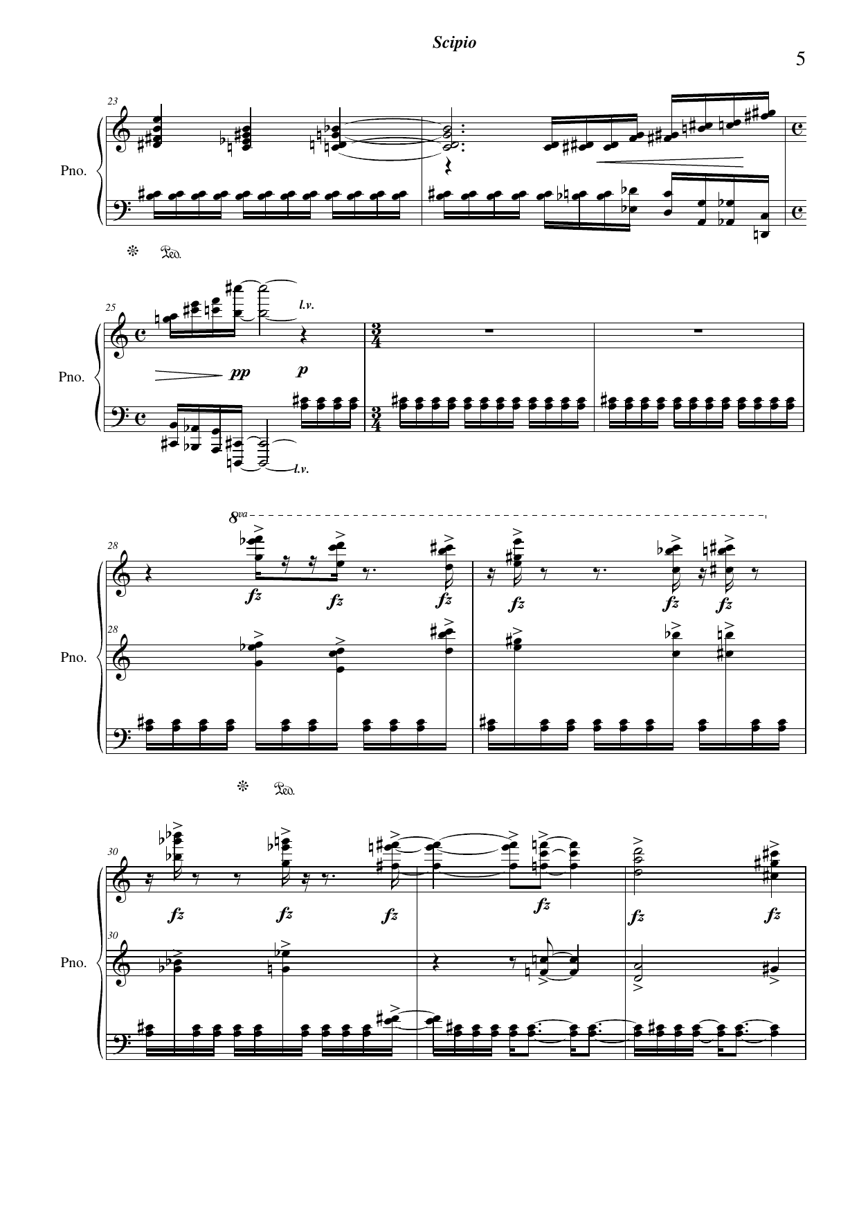 Blomar, mord og måne - Suite for solo klaver inspirert av Albert Camus' "Caligula" - Bilde 5
