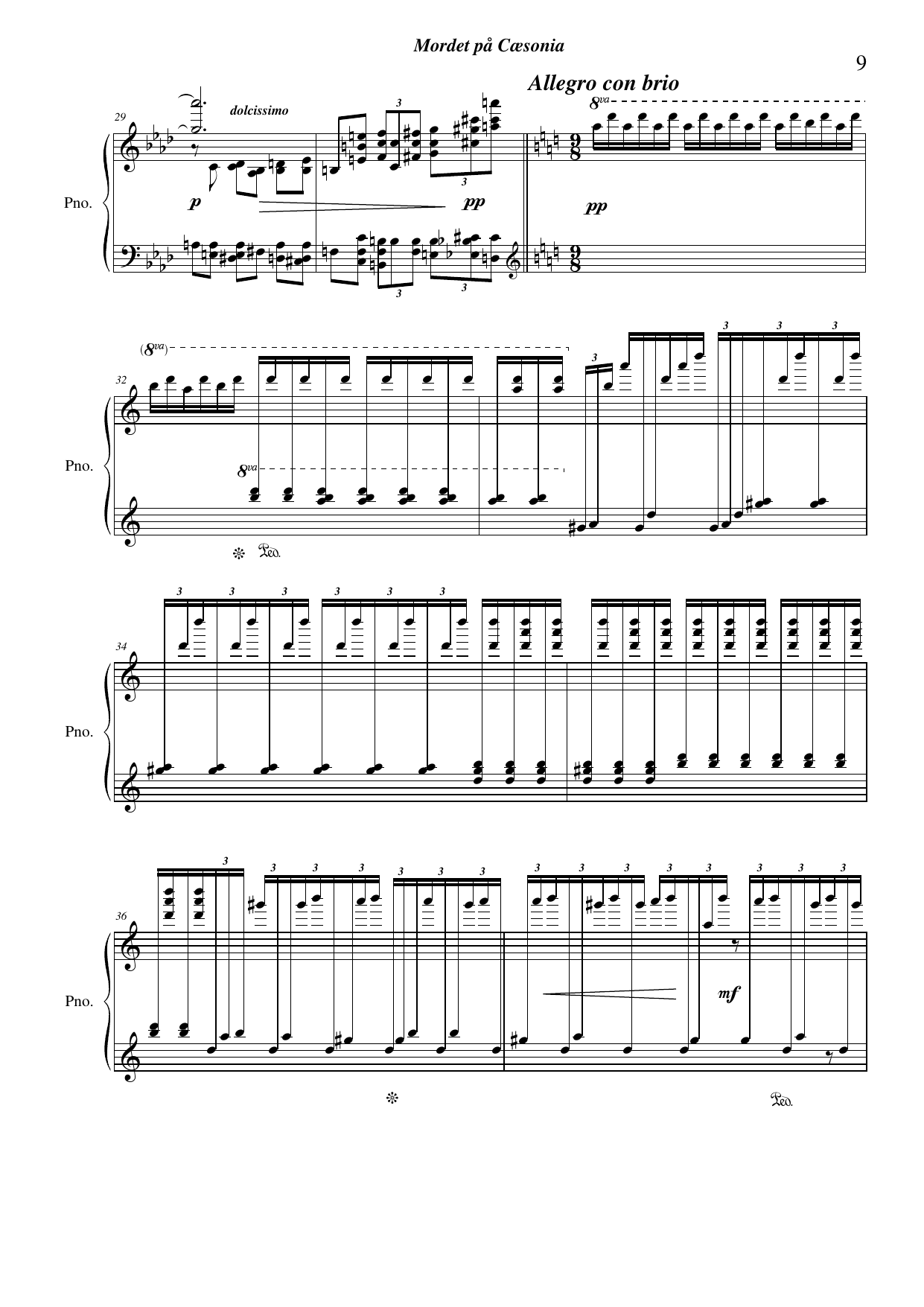 Blomar, mord og måne - Suite for solo klaver inspirert av Albert Camus' "Caligula" - Bilde 9