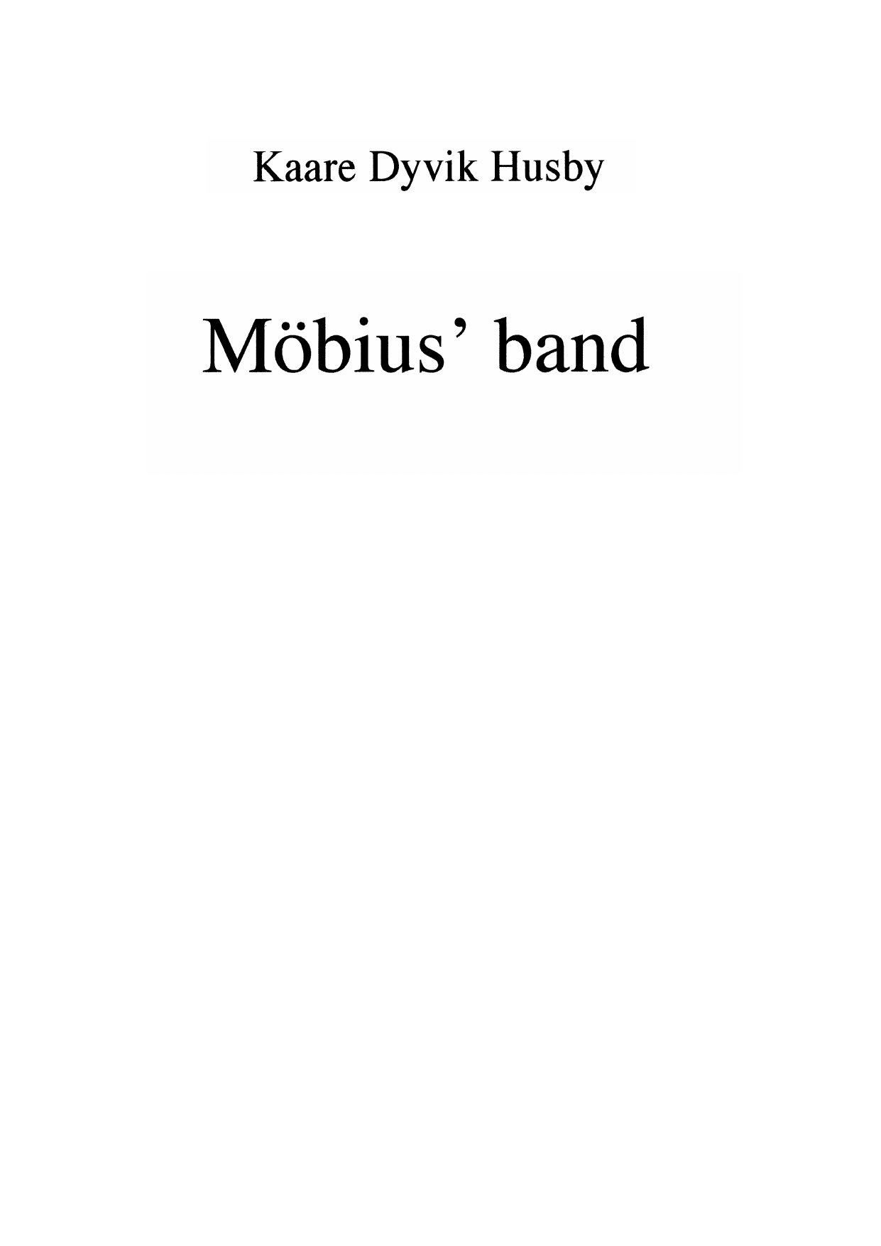 Möbius' band