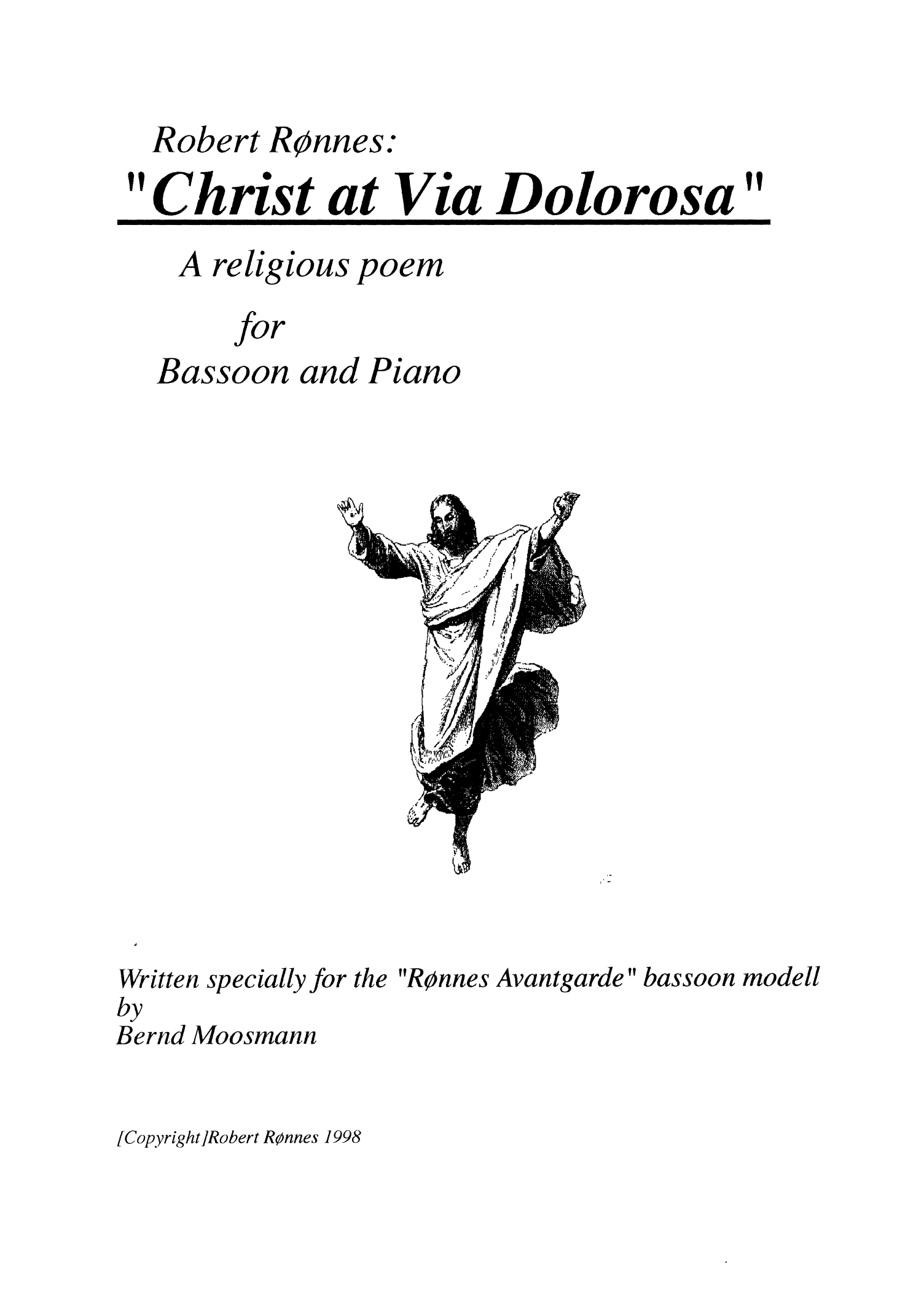 Christ at Via Dolorosa - A Religious Poem for Bassoon and Piano