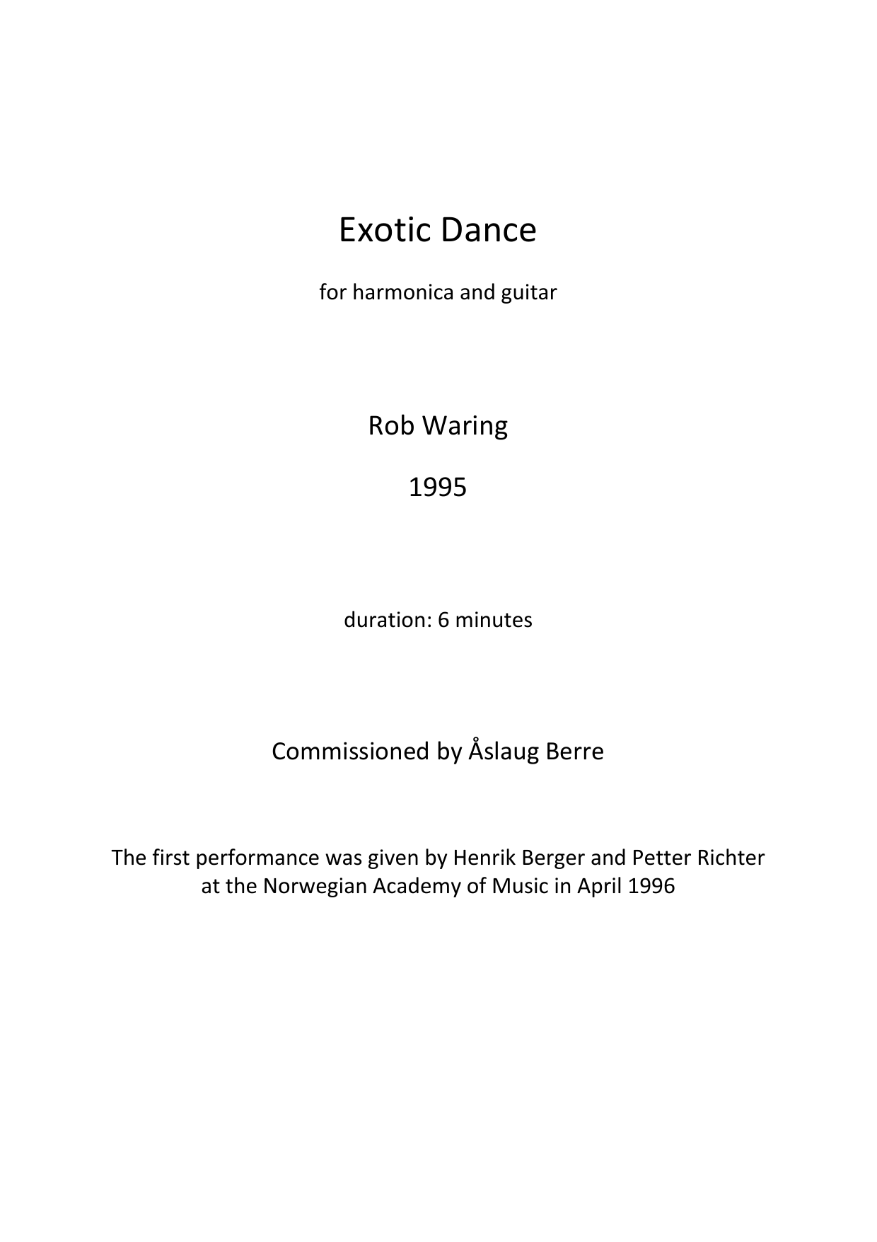 Exotic Dance