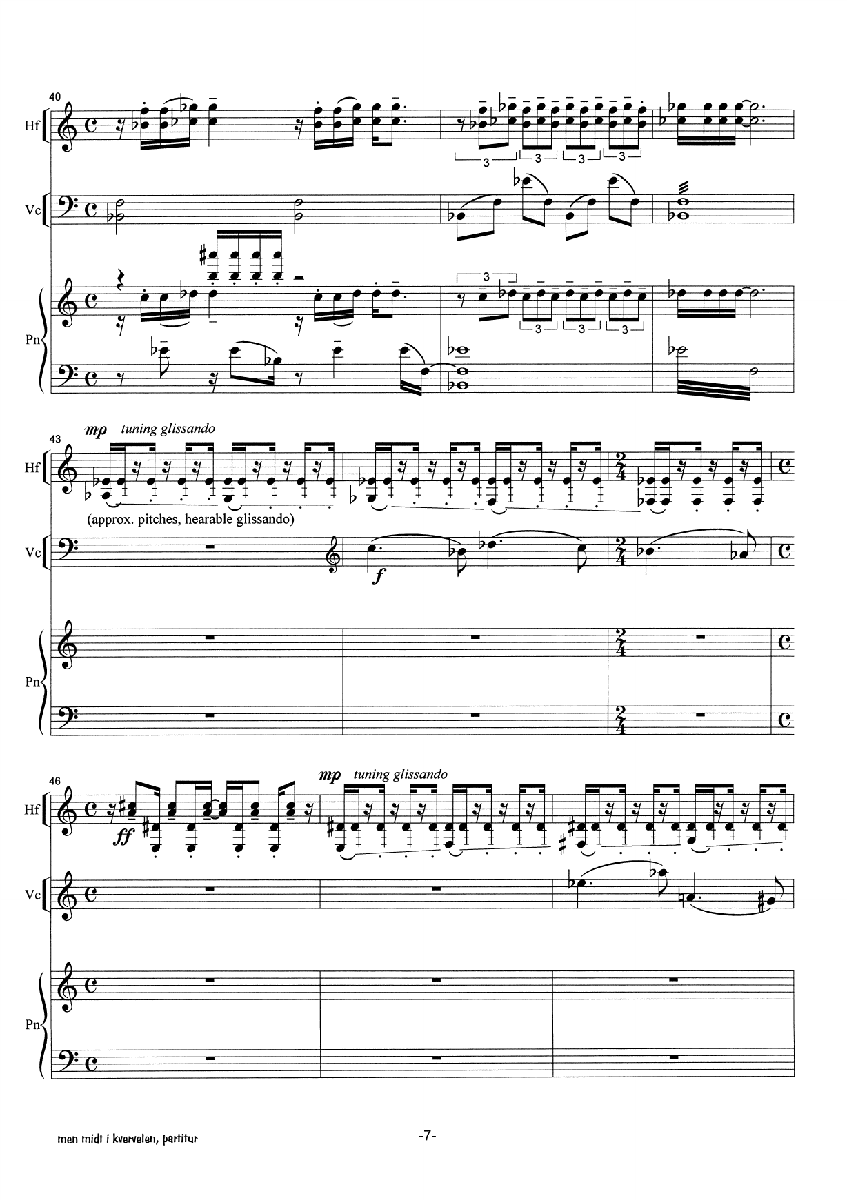 but in the middle of the whirl : for Hardanger-fiddle, cello and piano - Image 7