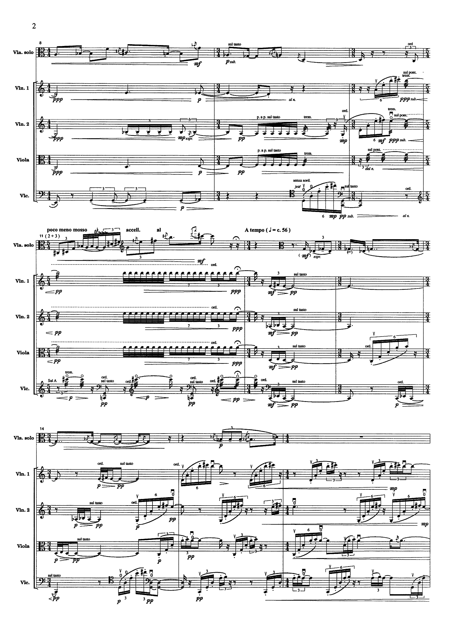 Endelig : Recitation, Solo Viola and String Quartet - Image 4