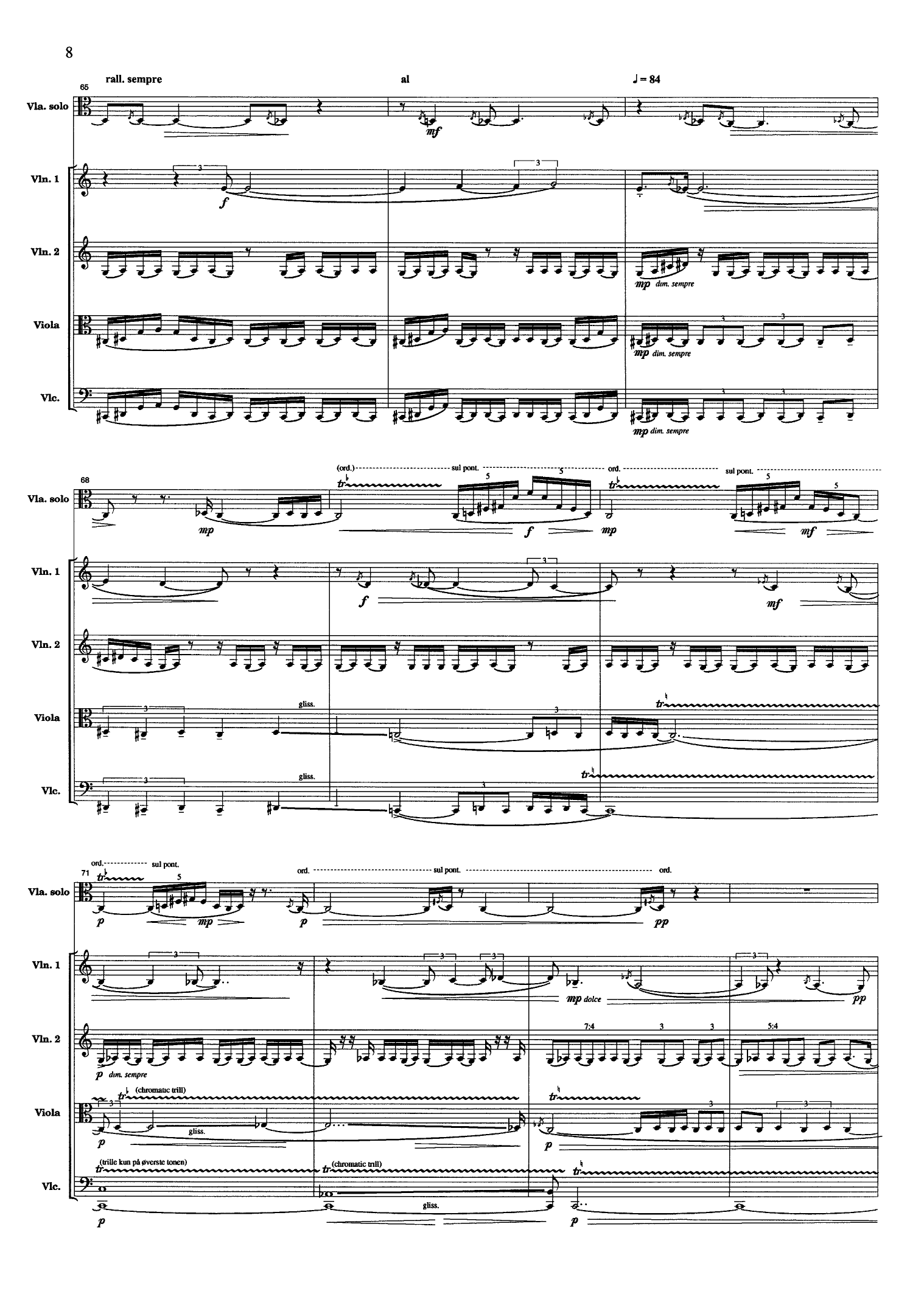 Endelig : Recitation, Solo Viola and String Quartet - Image 10