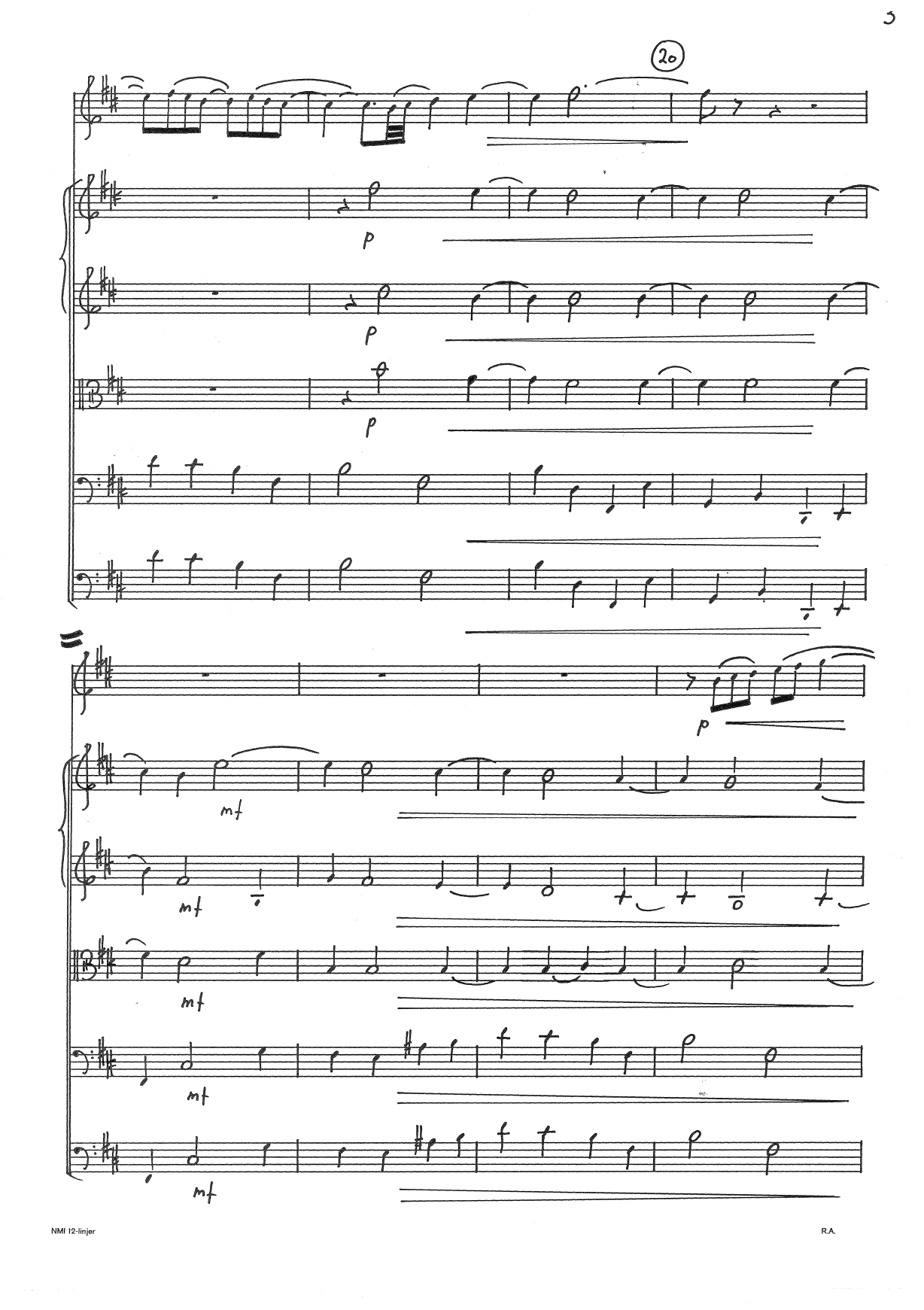 Concerto da camera - Per Oboe e Archi, Op. 123 - Image 5