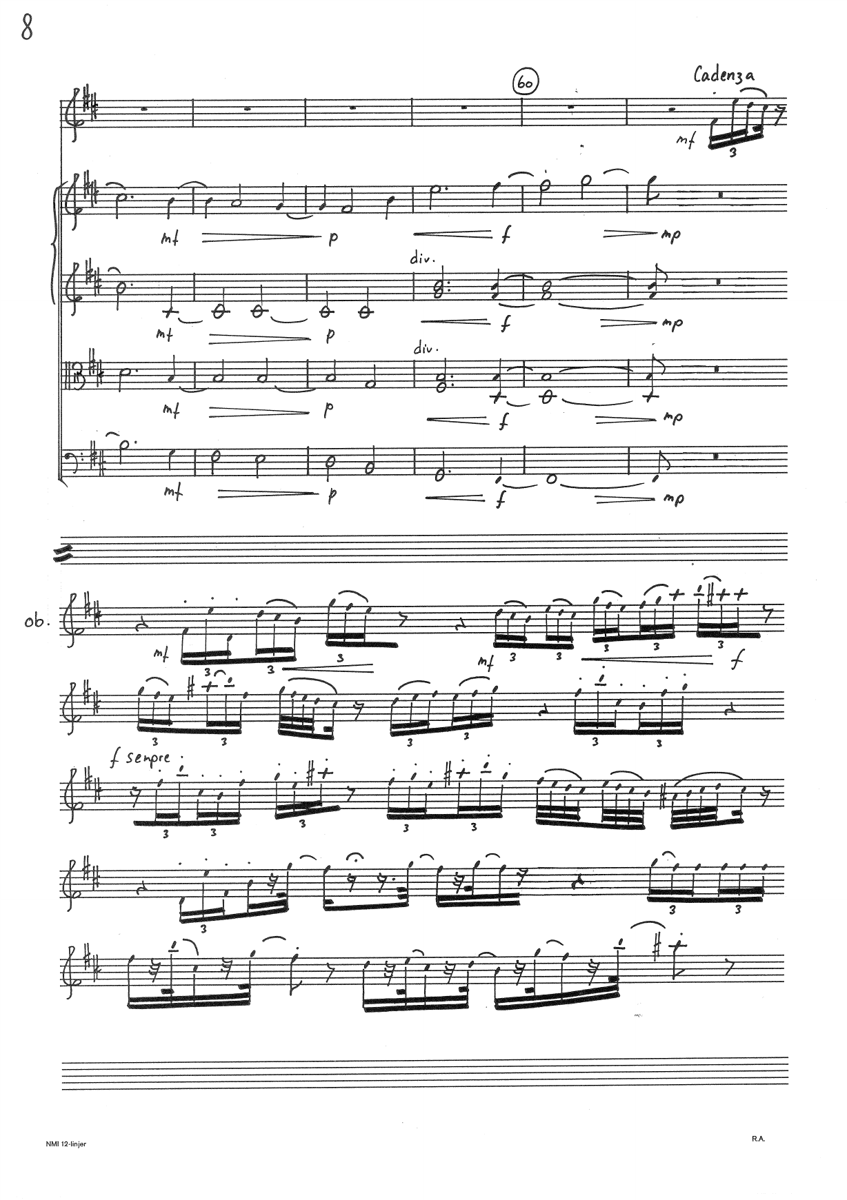 Concerto da camera - Per Oboe e Archi, Op. 123 - Image 10