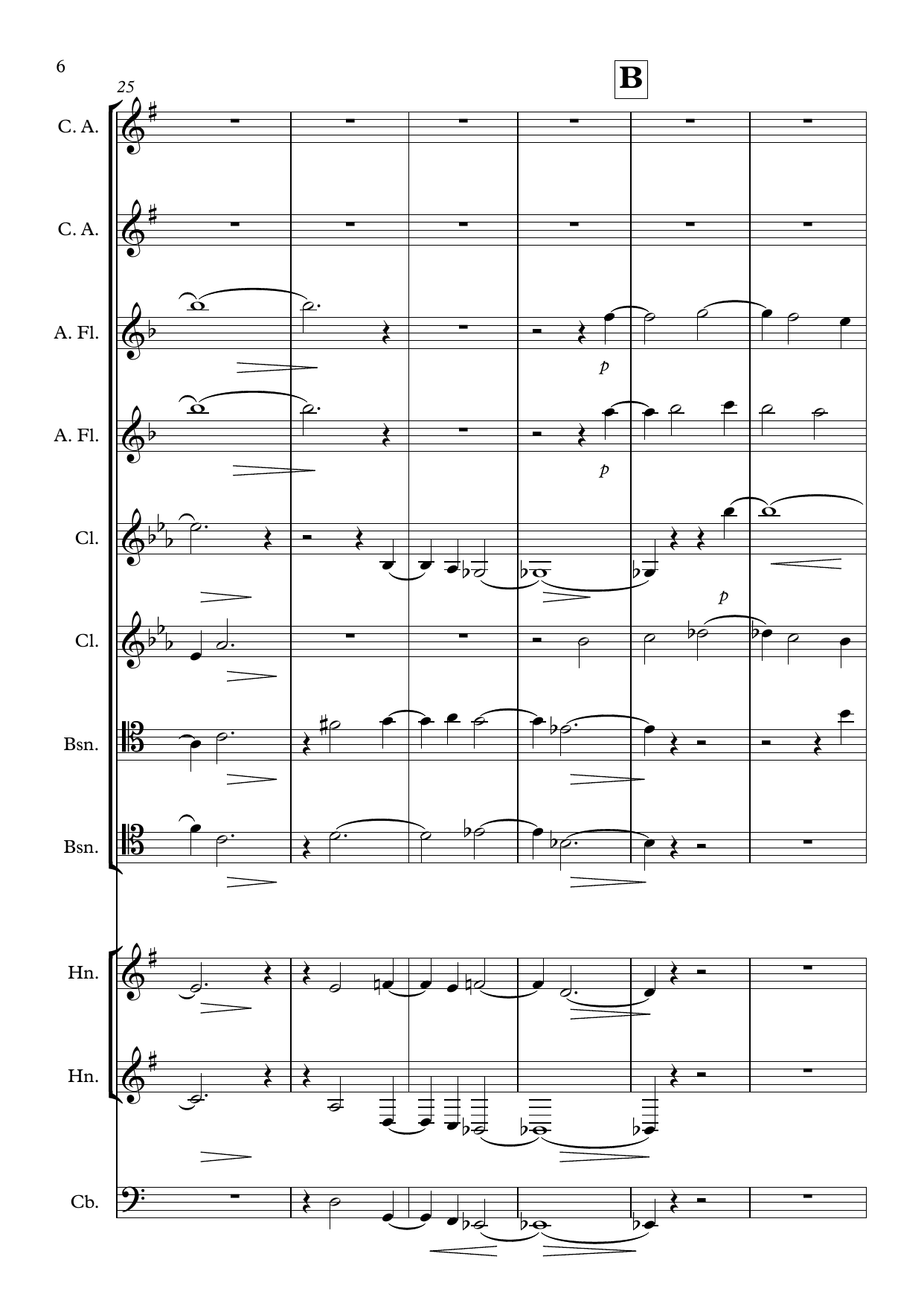 Lass O! Deine Tränen - For Double Woodwind Quintet and Contrabass - Bilde 8