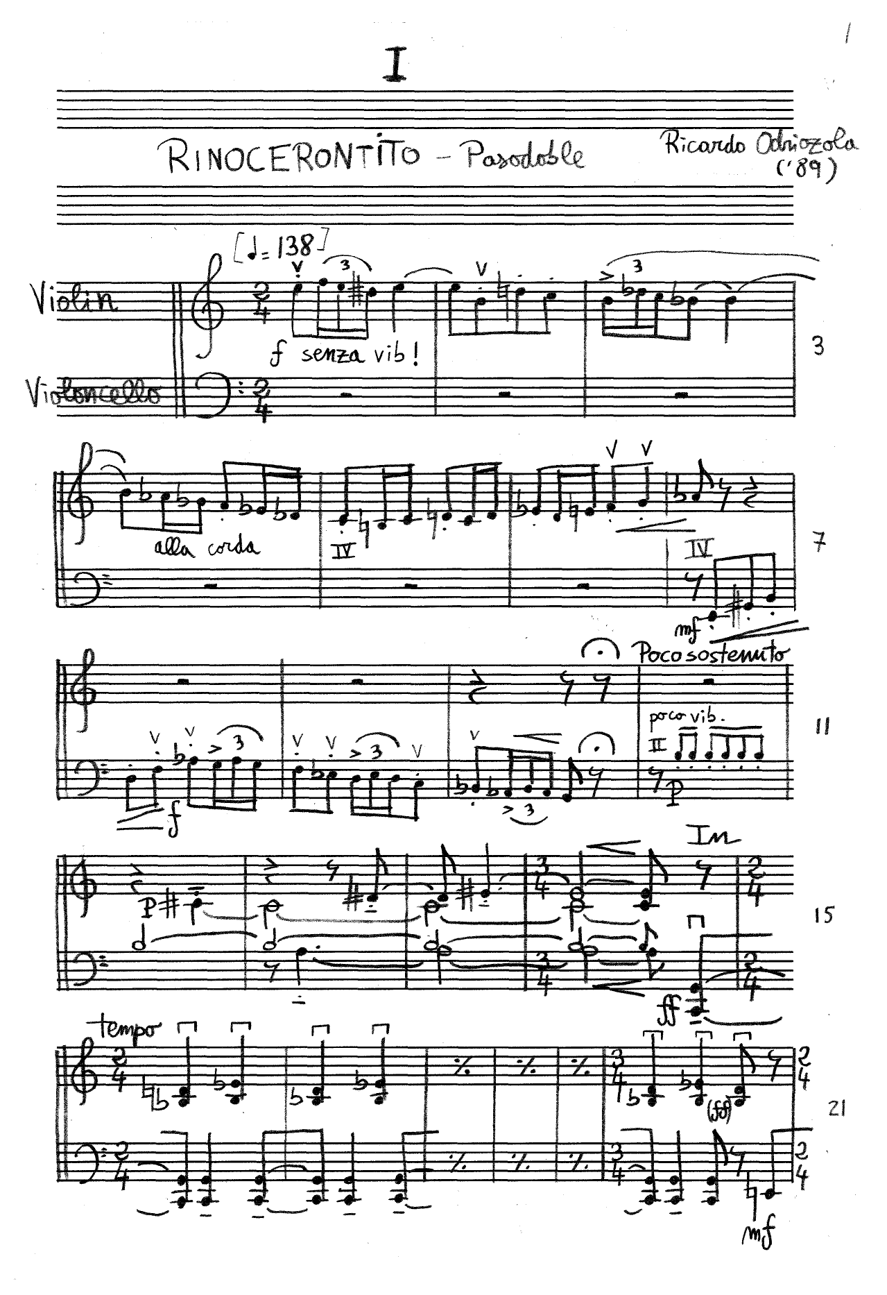 Four Dances - For Violin and Violoncello - Image 3