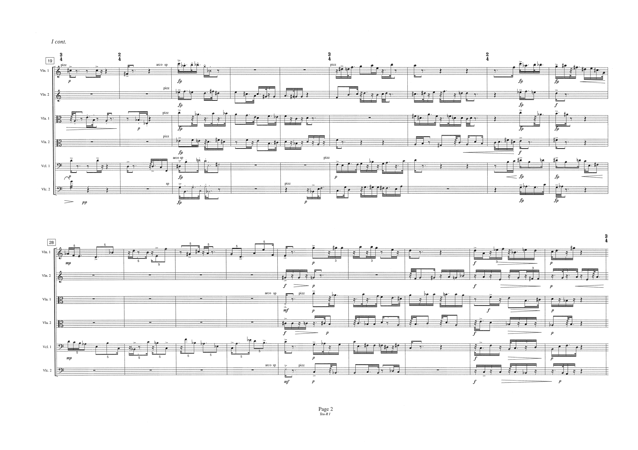 Teu-R - For String Sextett - Image 4