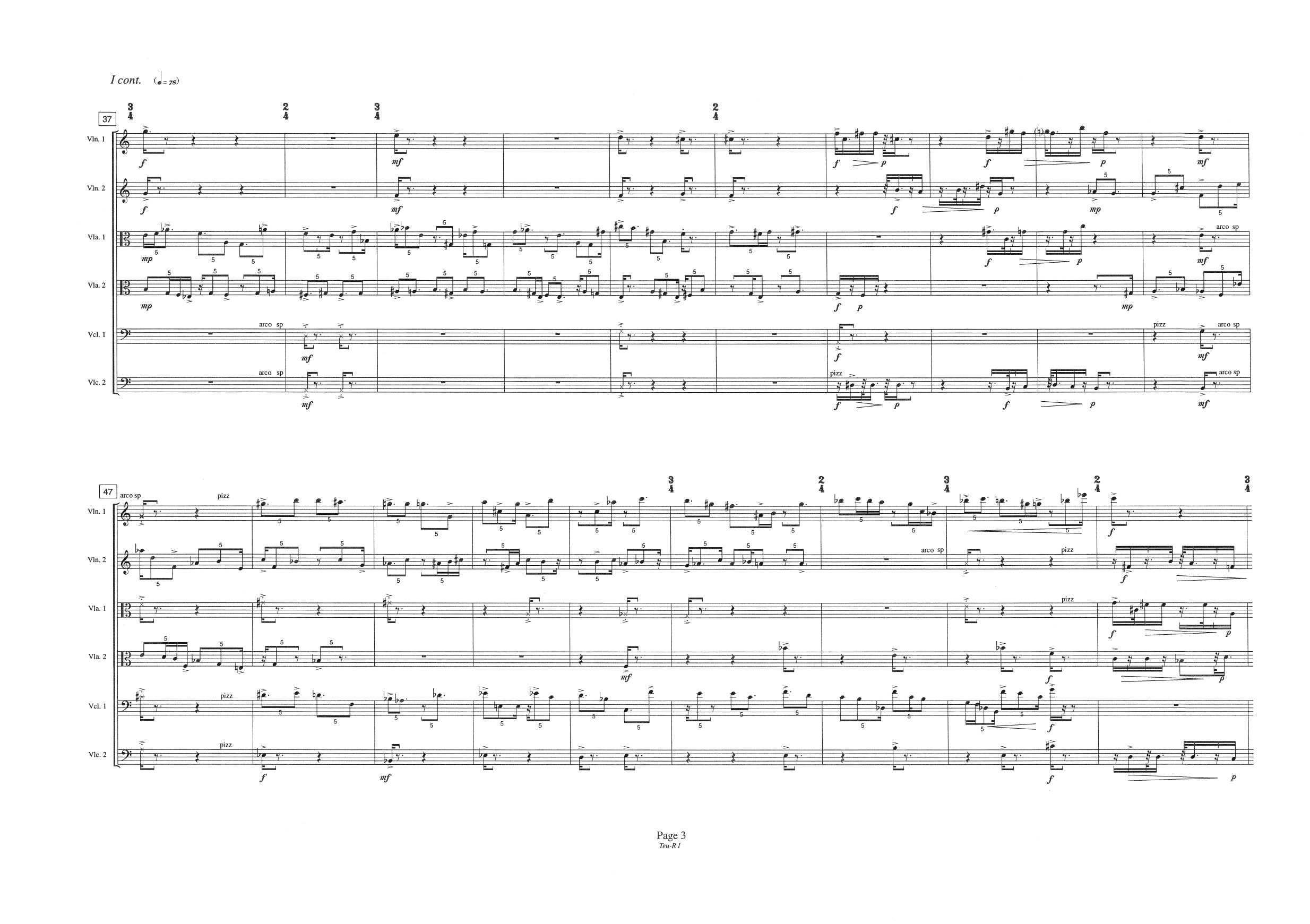 Teu-R - For String Sextett - Image 5