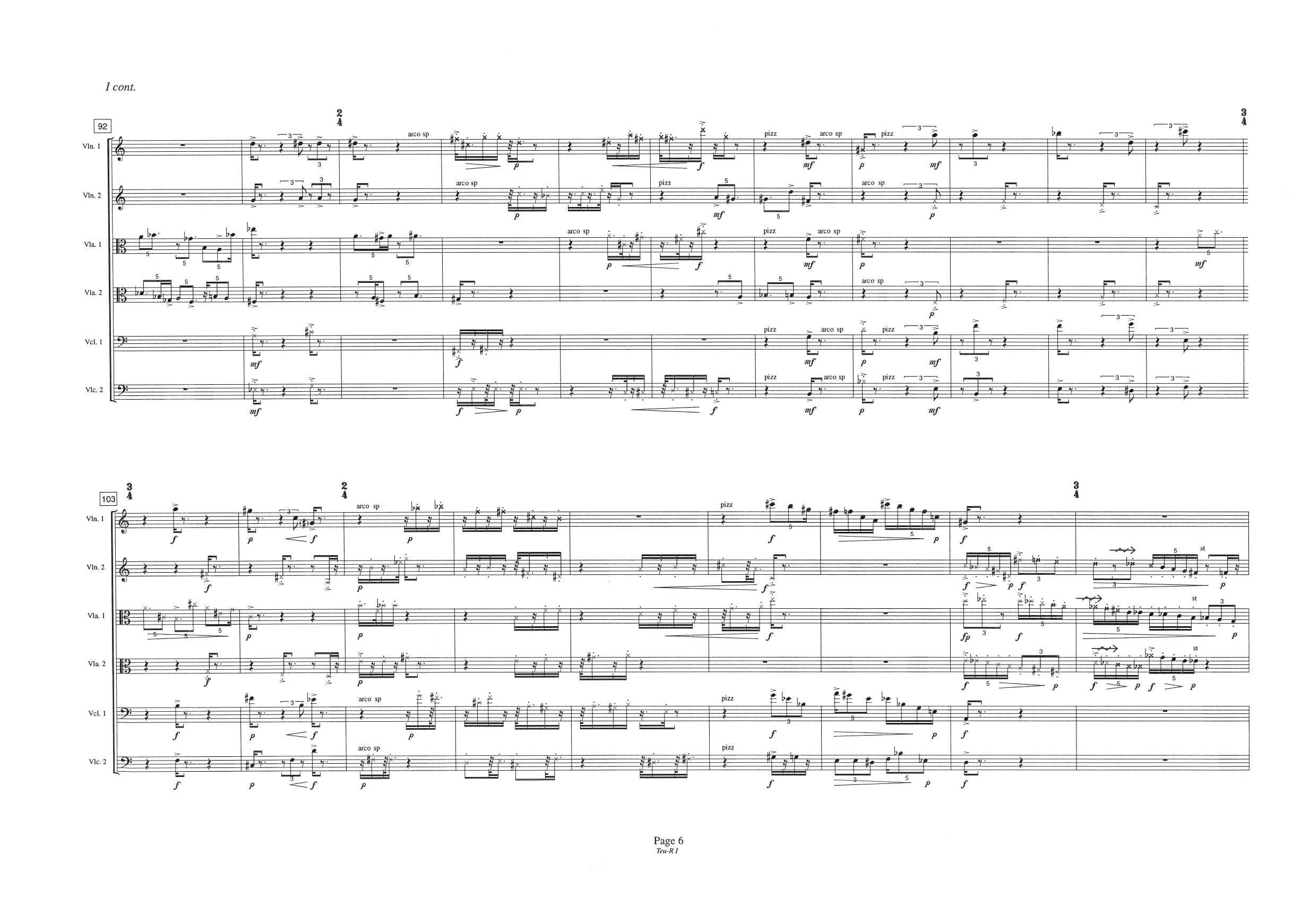 Teu-R - For String Sextett - Image 8